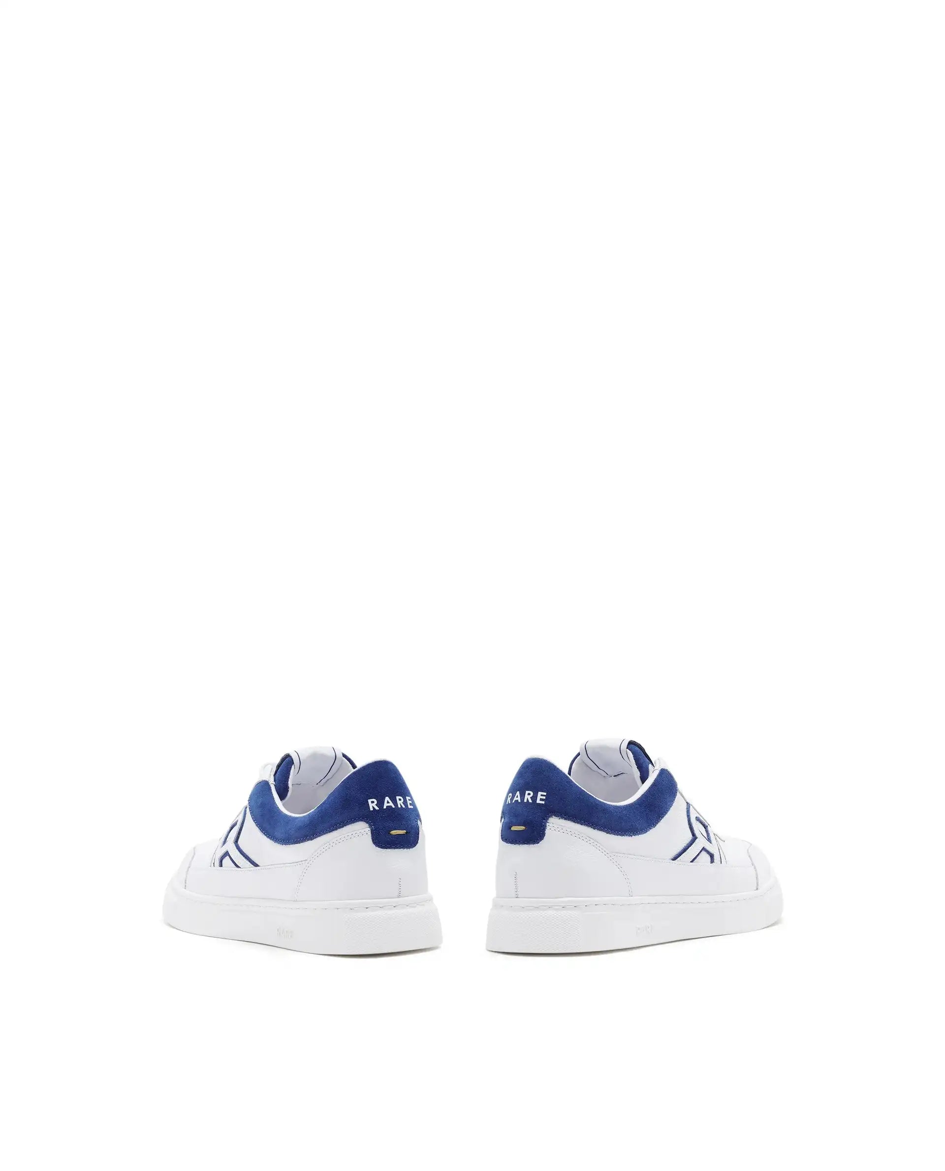 Rare Rabbit Men Axiom White Premium Suede Genuine Leather Dualtone Lace-Up Shoes