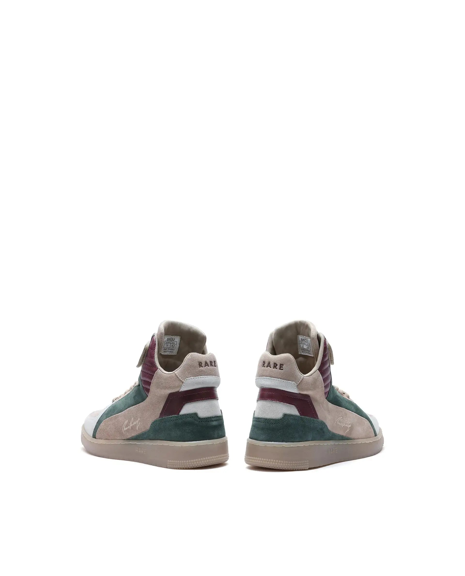 Rare Rabbit Men's Bacu Beige Lace-Up Suede Leather Closure Sneakers