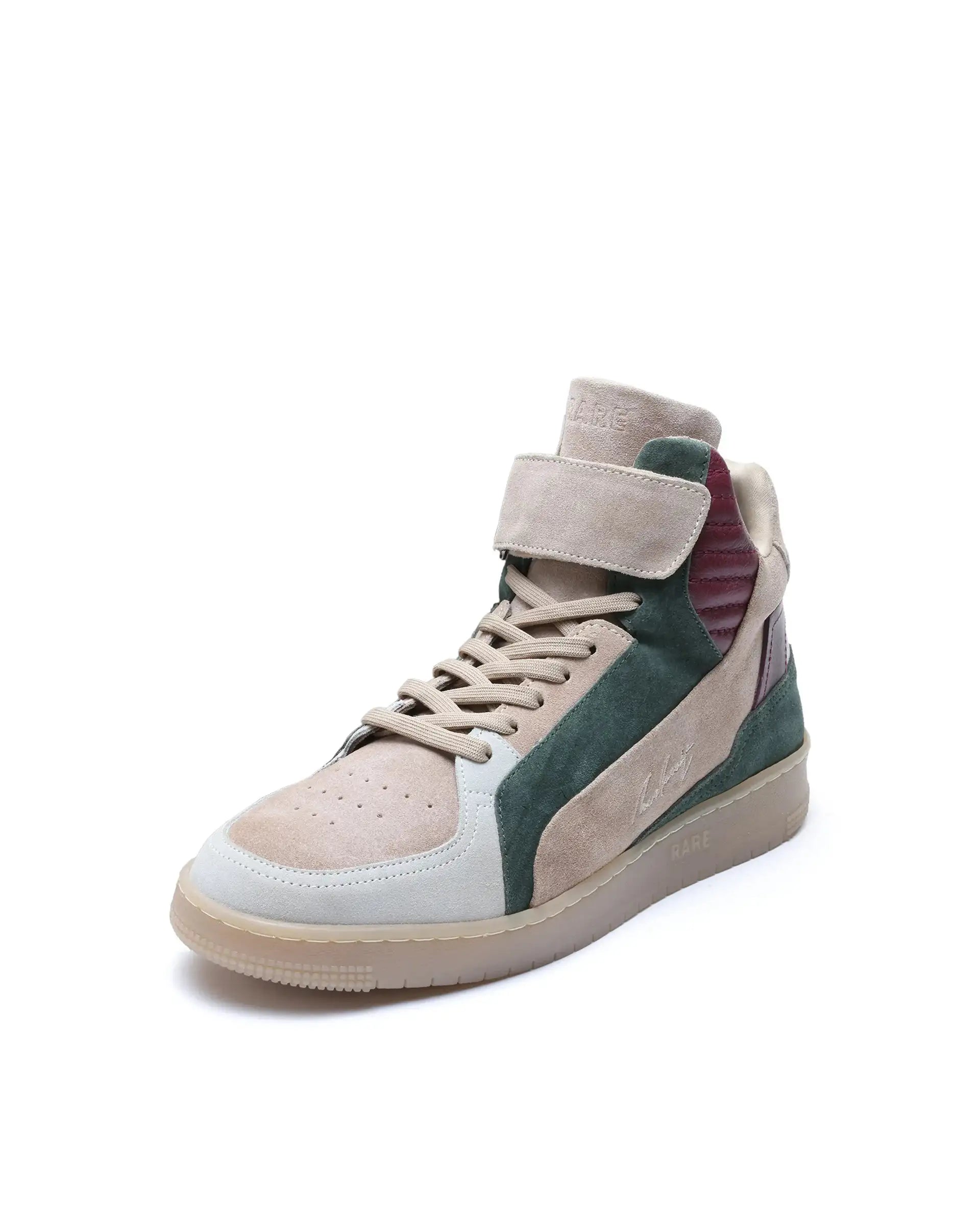 Rare Rabbit Men's Bacu Beige Lace-Up Suede Leather Closure Sneakers