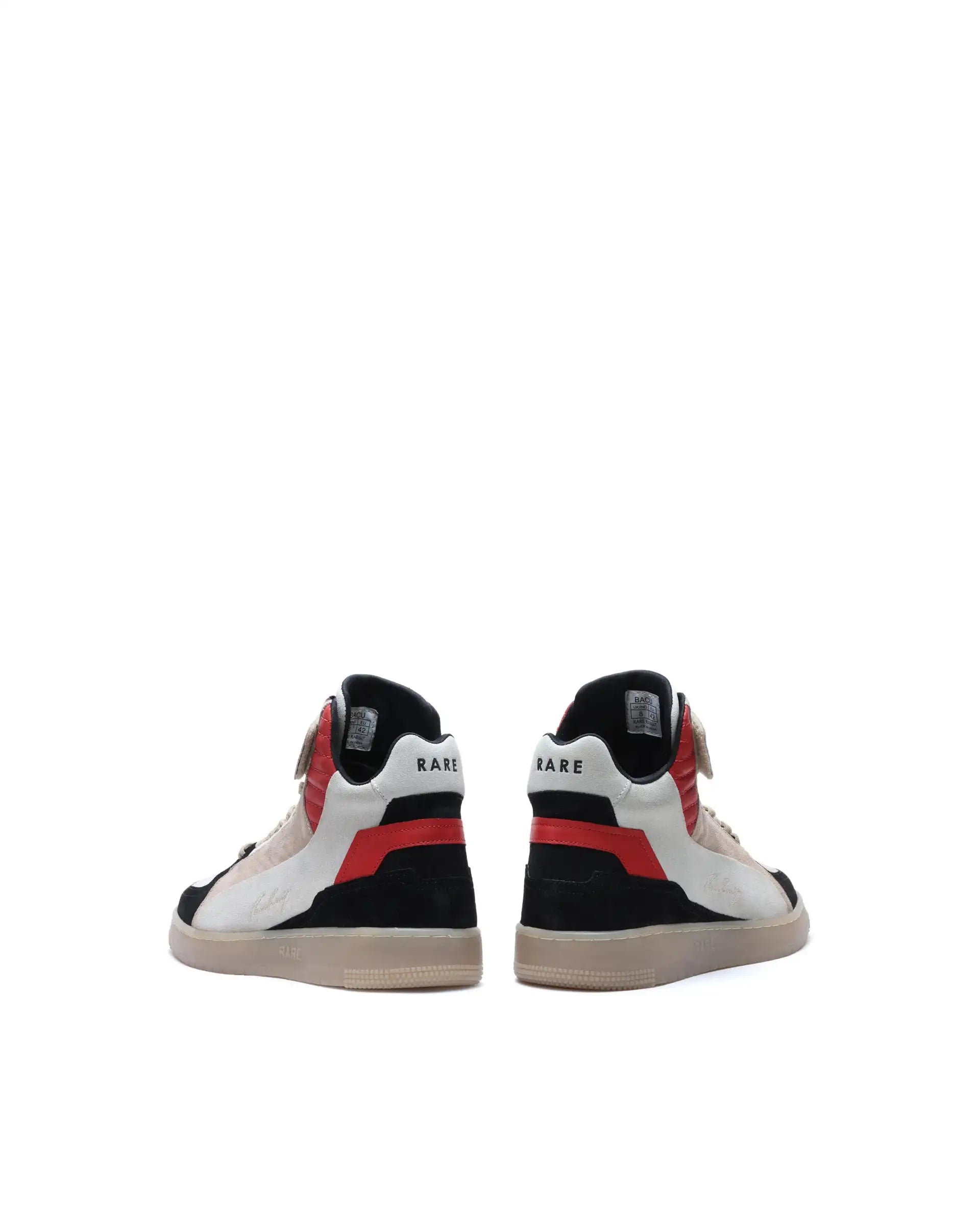 Rare Rabbit Men's Bacu Red Lace-Up Suede Leather Closure Sneaker