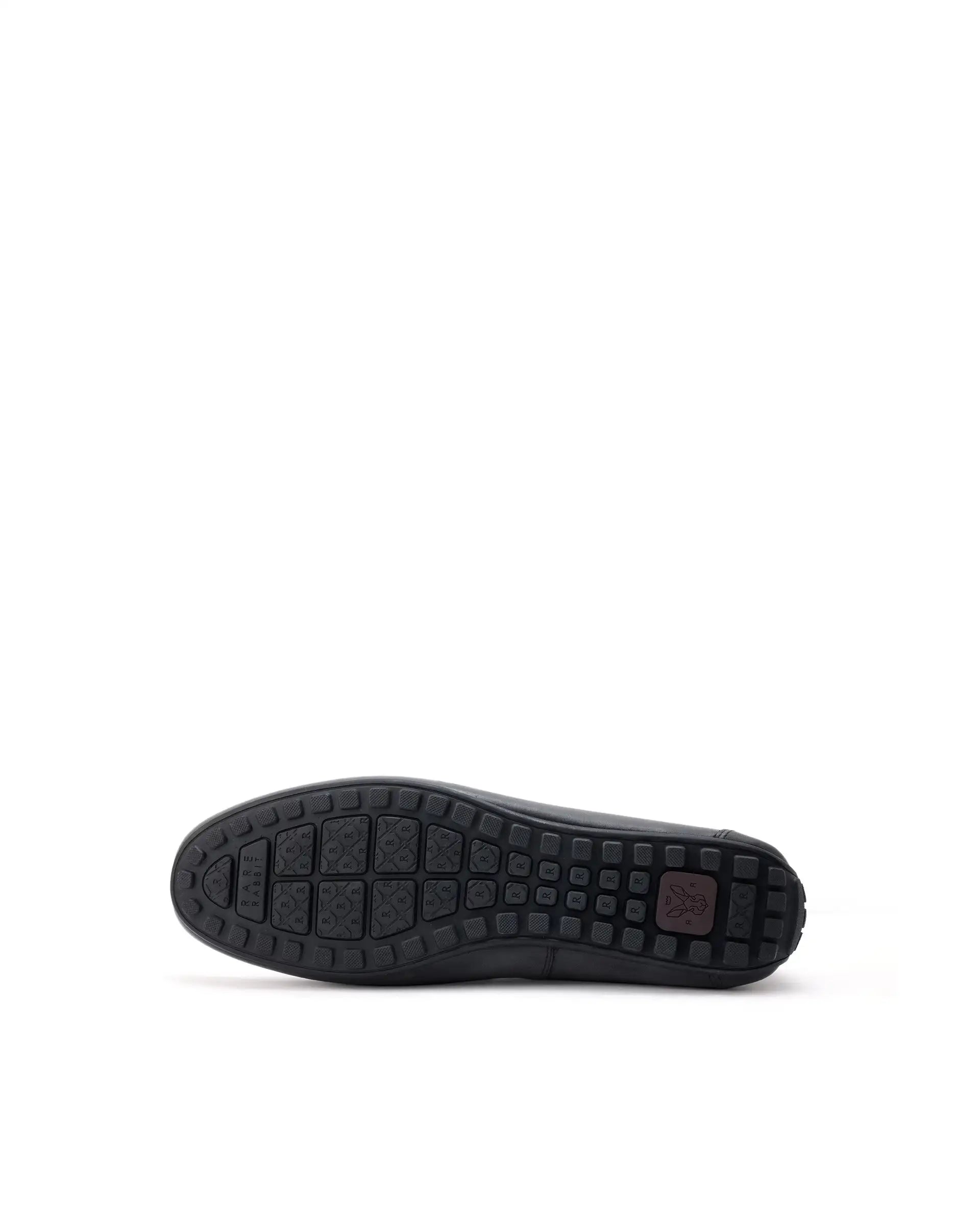 Rare Rabbit Men's Bold Dark Olive Slip-On Monotone Genuine Leather Driver Moccasin