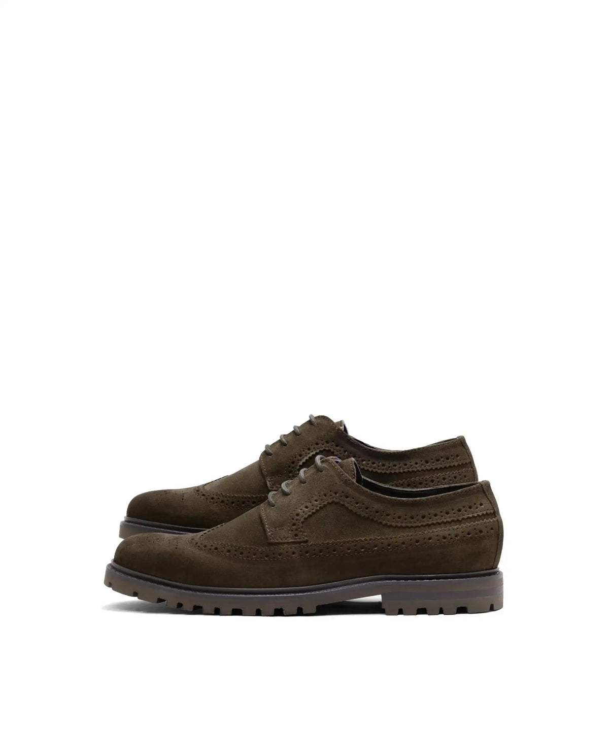 Rare Rabbit Men Brix Khaki Suede Lace-Up Closure Shoes