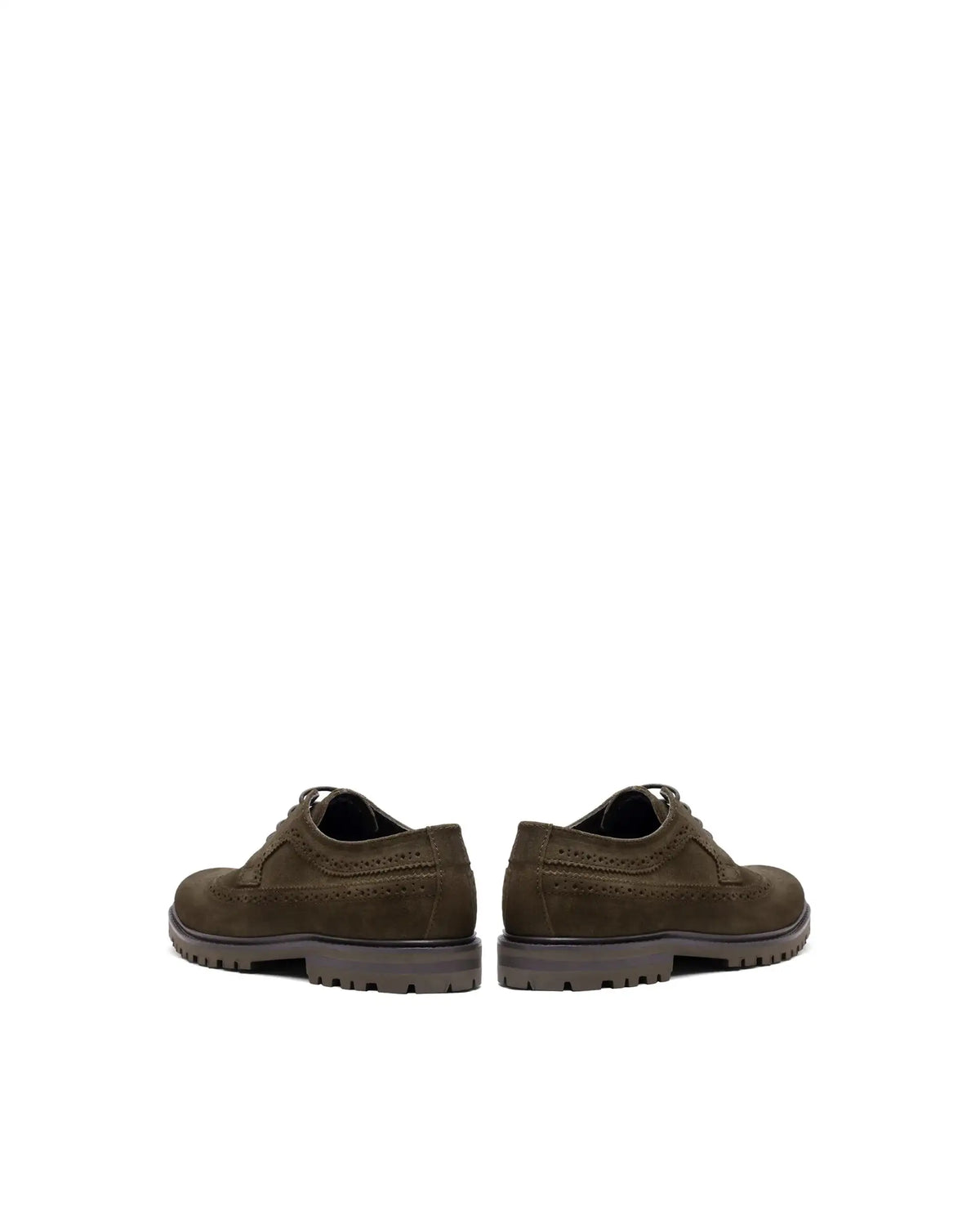 Rare Rabbit Men Brix Khaki Suede Lace-Up Closure Shoes