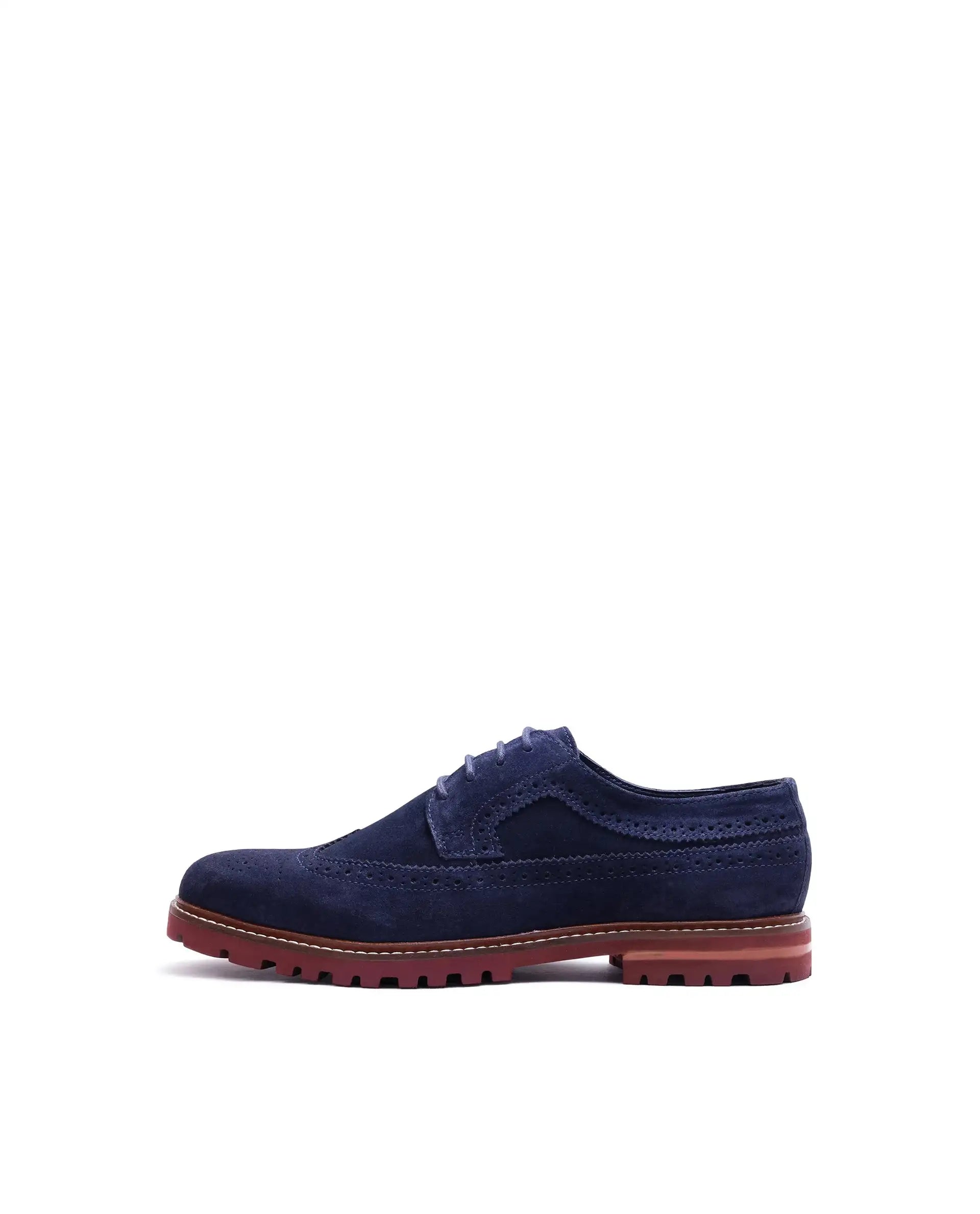 Rare Rabbit Men Brix Navy Suede Lace-Up Closure Shoes