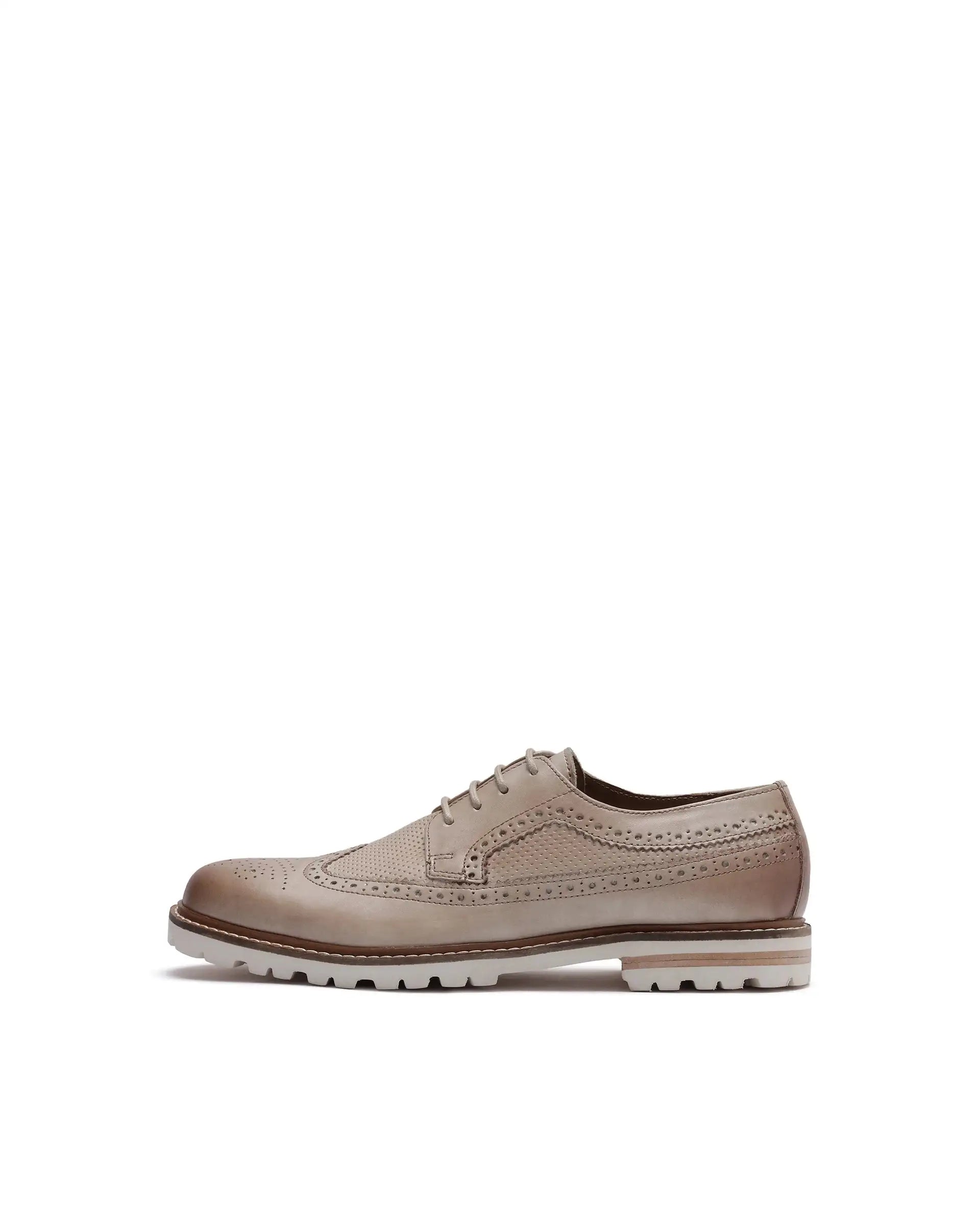 Rare Rabbit Men Brox Tan Lace-Up Shoes