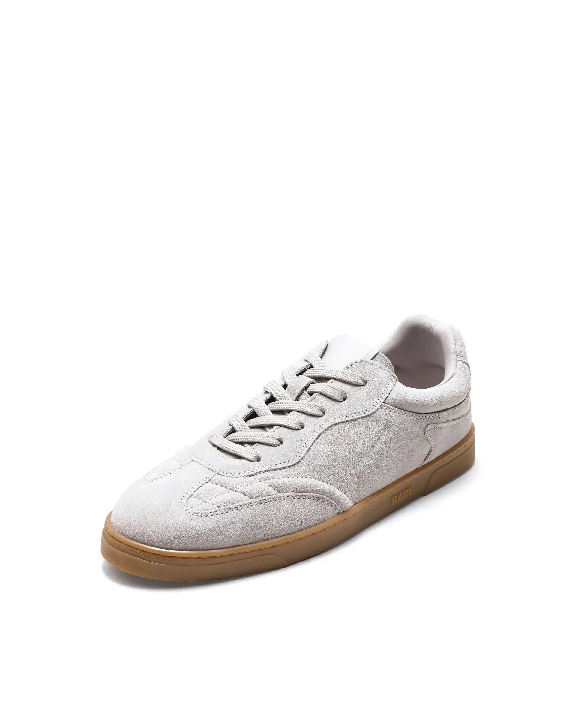 Rare Rabbit Men's Burnie Grey Lace-Up Closure Suede Sneaker