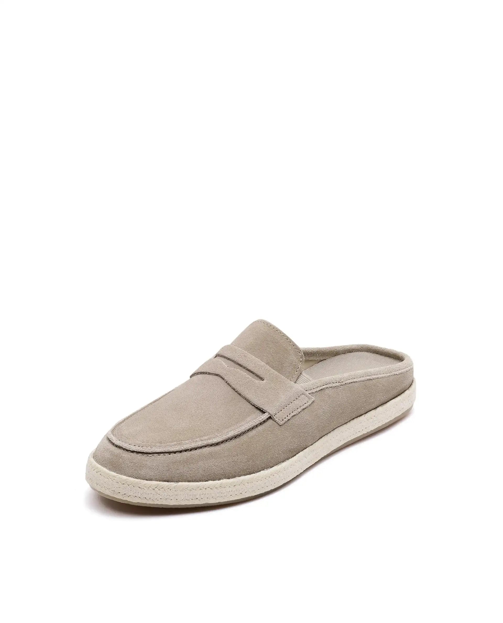 Rare Rabbit Men Diago Camel Suede Leather Slip-On Closure Shoes