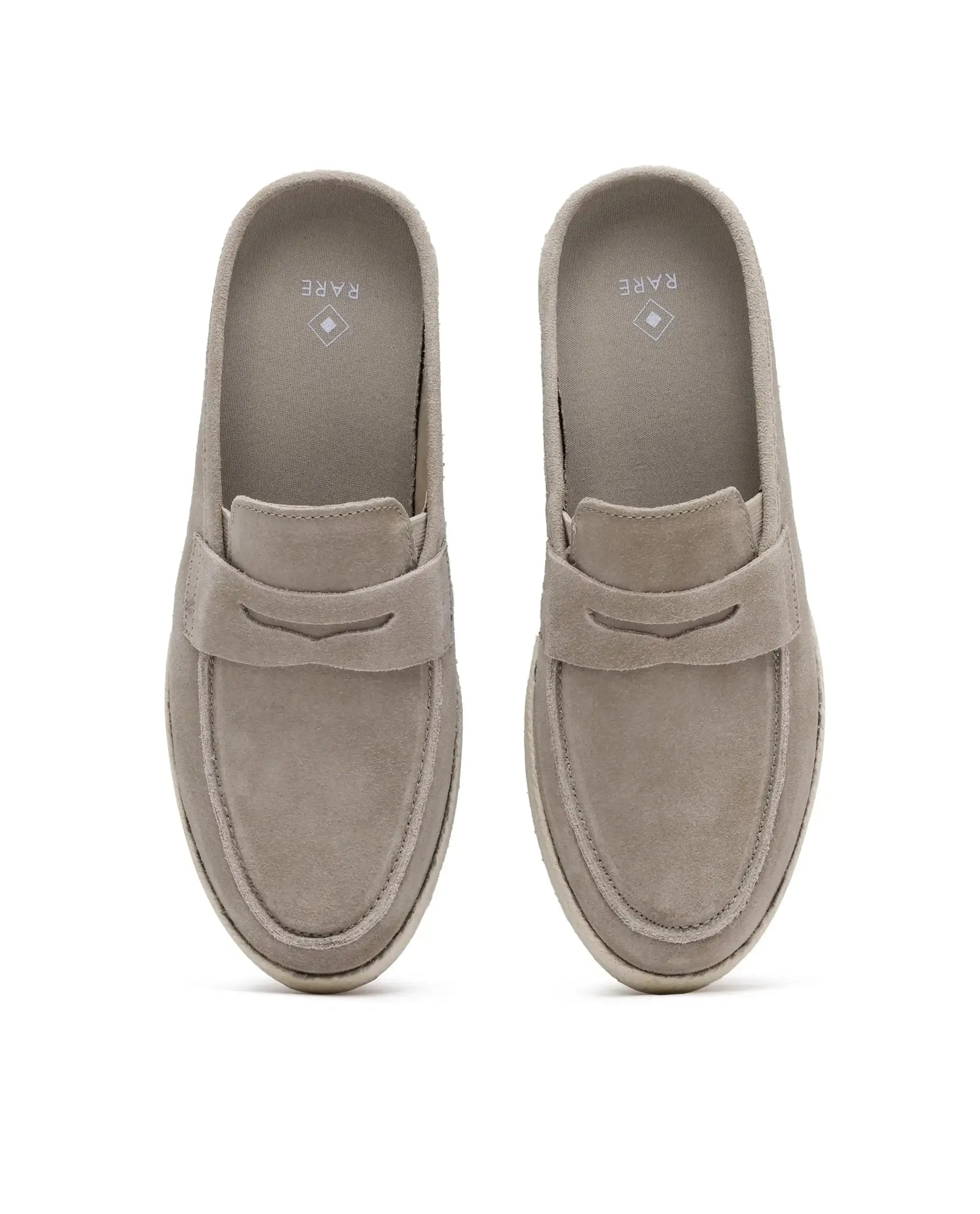 Rare Rabbit Men Diago Camel Suede Leather Slip-On Closure Shoes