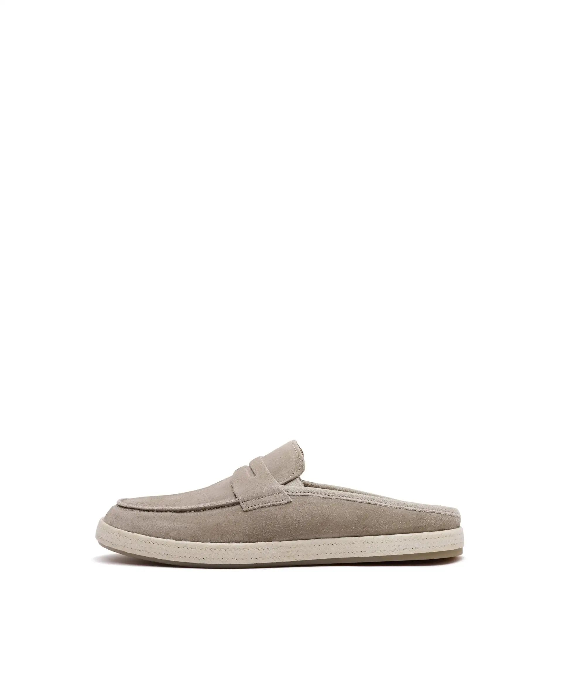 Rare Rabbit Men Diago Camel Suede Leather Slip-On Closure Shoes