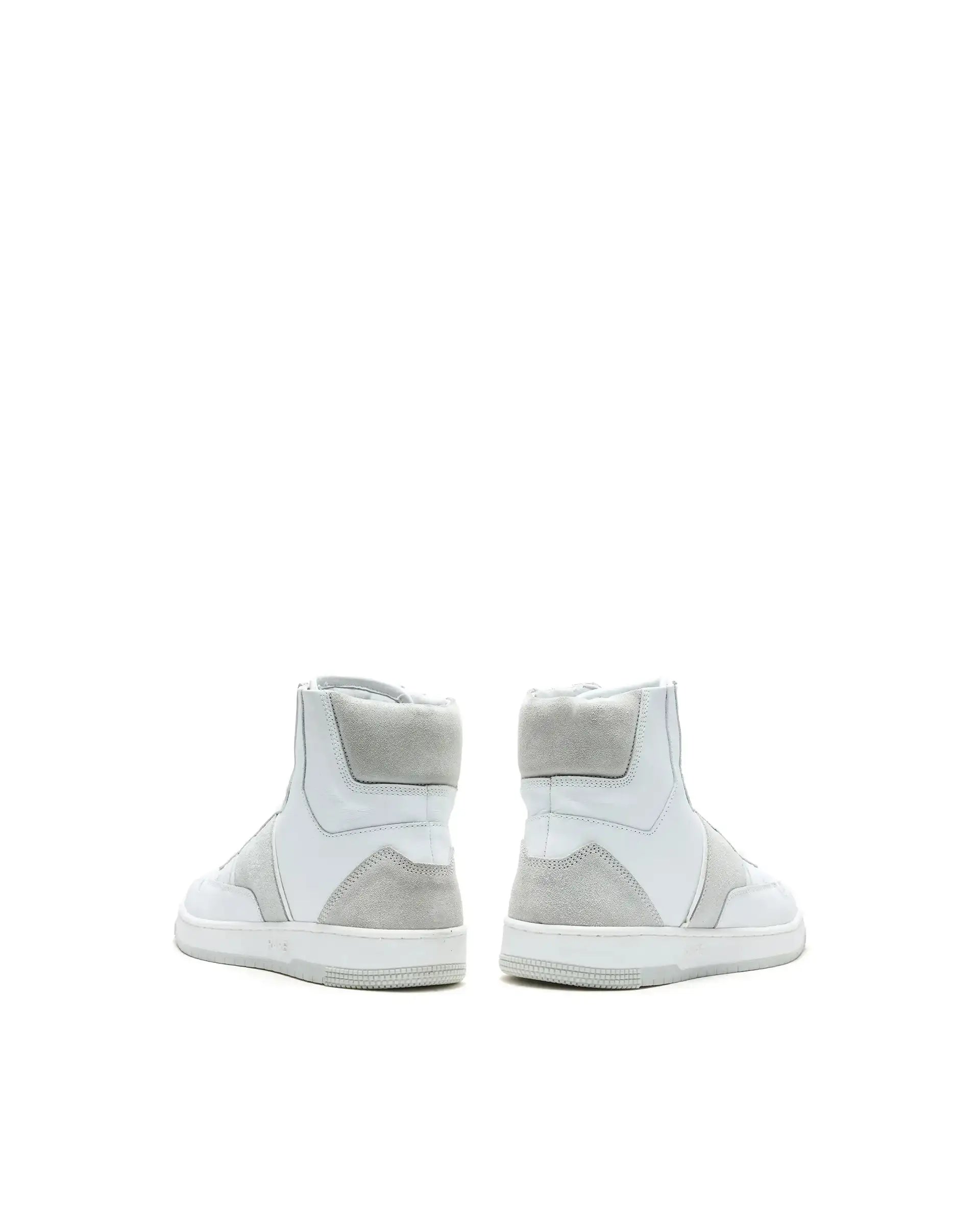 Rare Rabbit Men's Dist Cement Leather Lace-Up Closure High-Top Sneaker