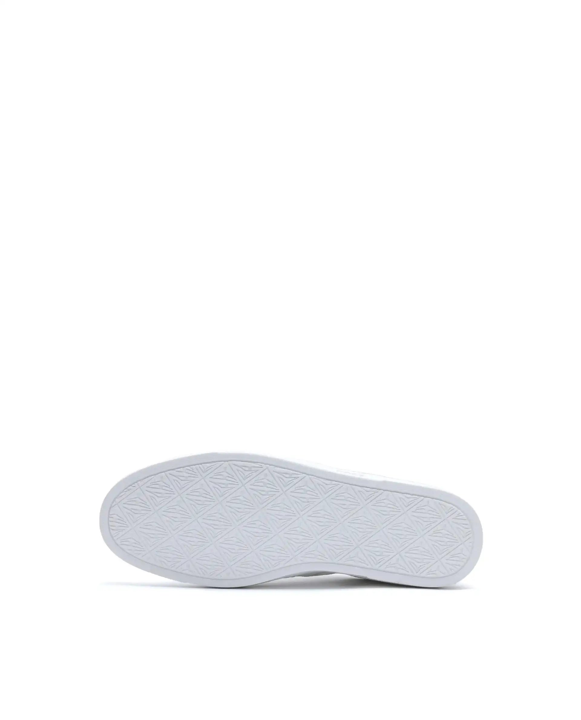 Rare Rabbit Men's Dual White Micro Leather Sneaker