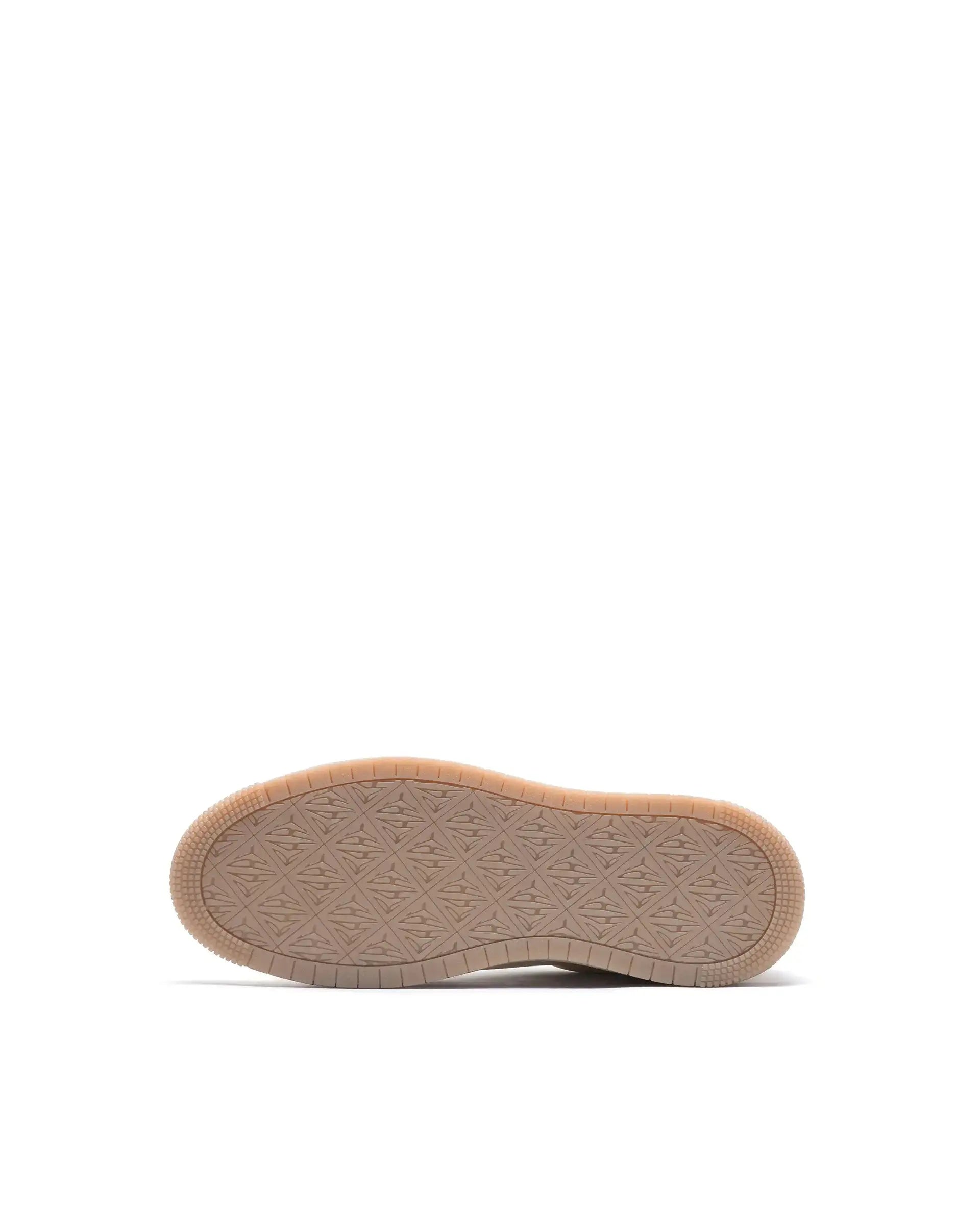 Rare Rabbit Men's Elleo Beige Micro Leather Sneaker