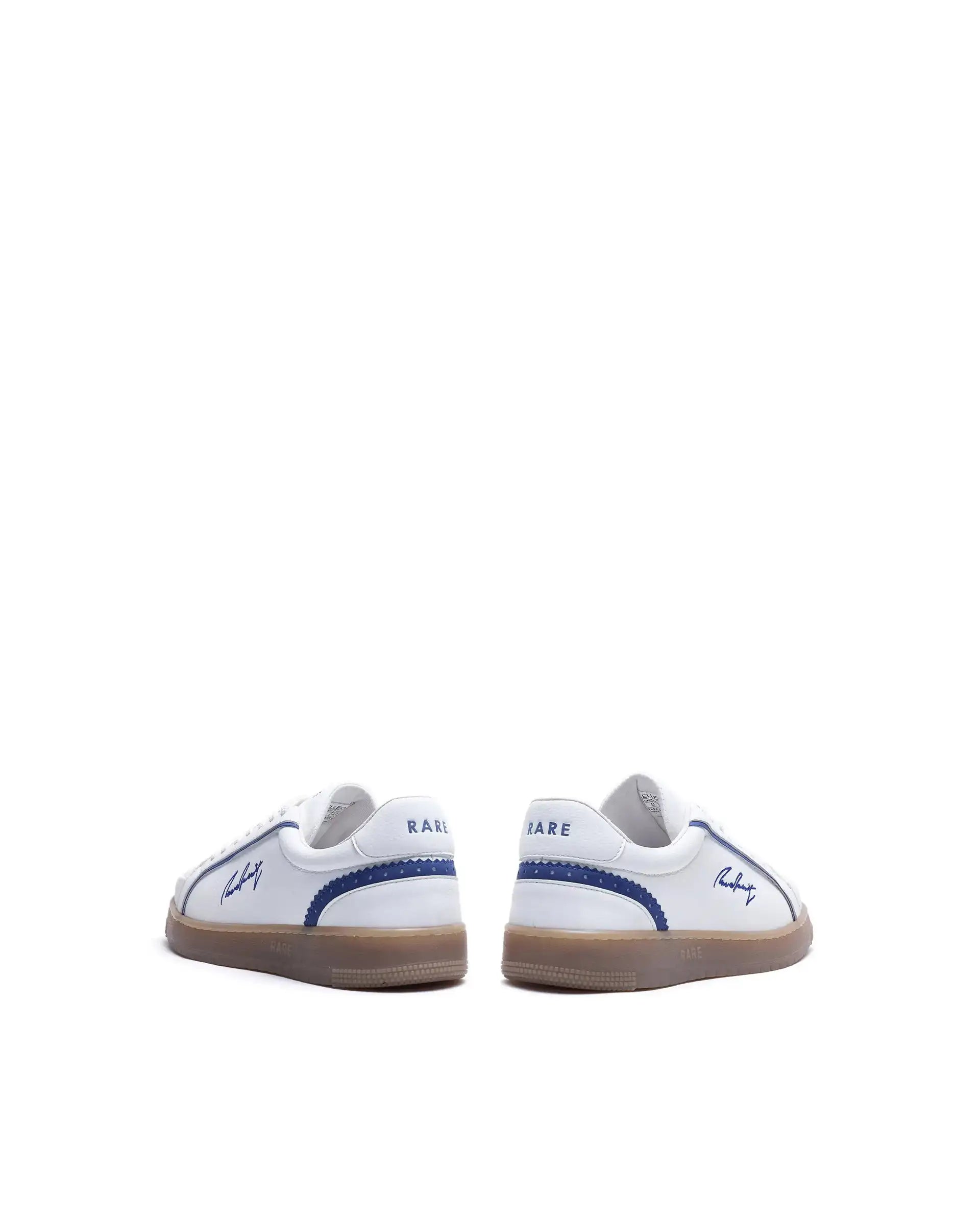 Rare Rabbit Men's Elleo Blue Micro Leather Sneaker