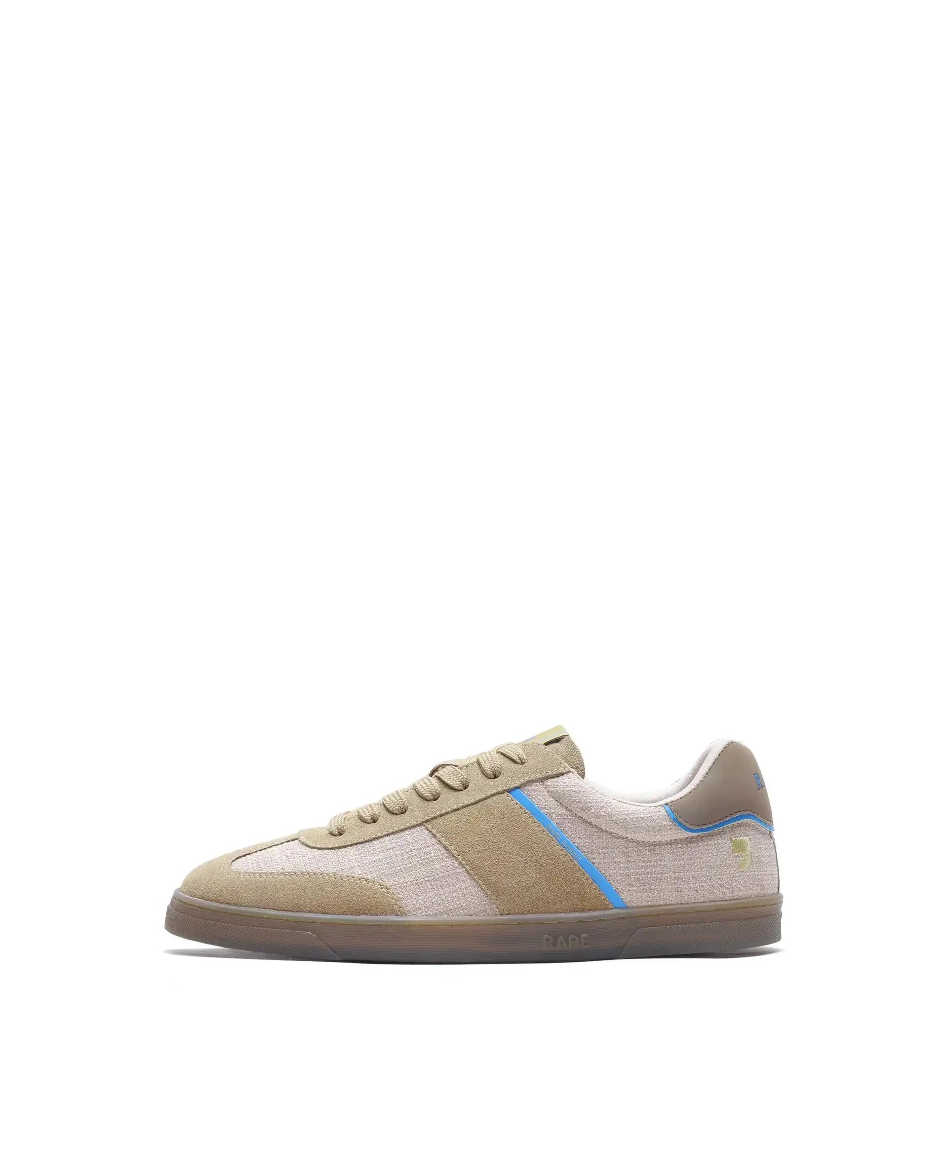Rare Rabbit Men's Fizzo Beige Suede Sneaker