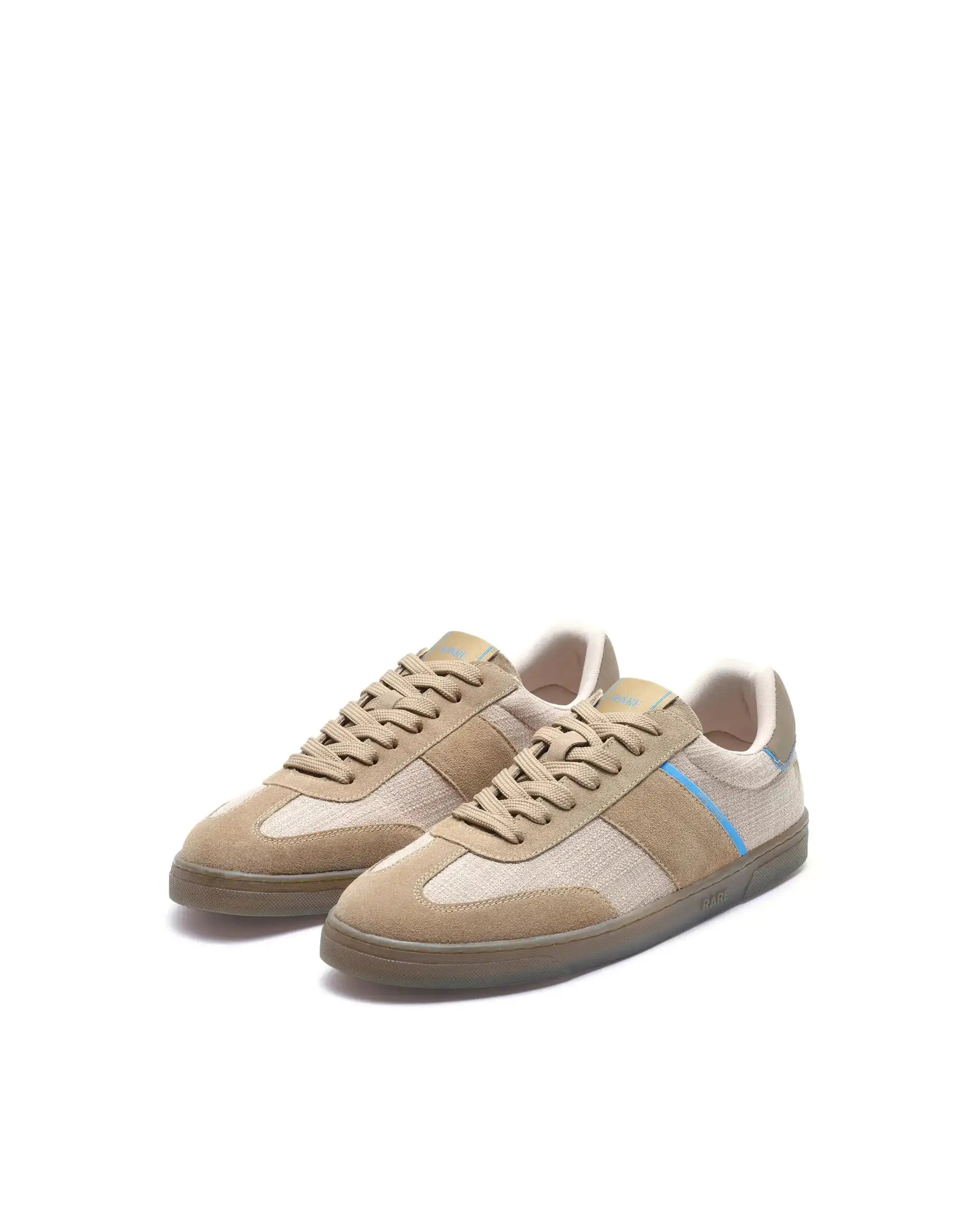 Rare Rabbit Men's Fizzo Beige Suede Sneaker