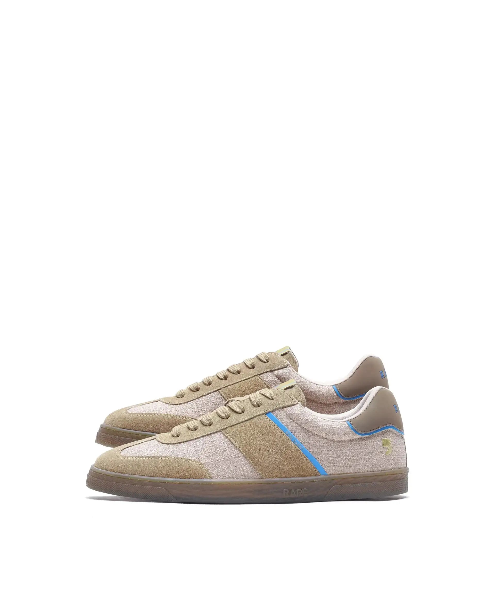 Rare Rabbit Men's Fizzo Beige Suede Sneaker