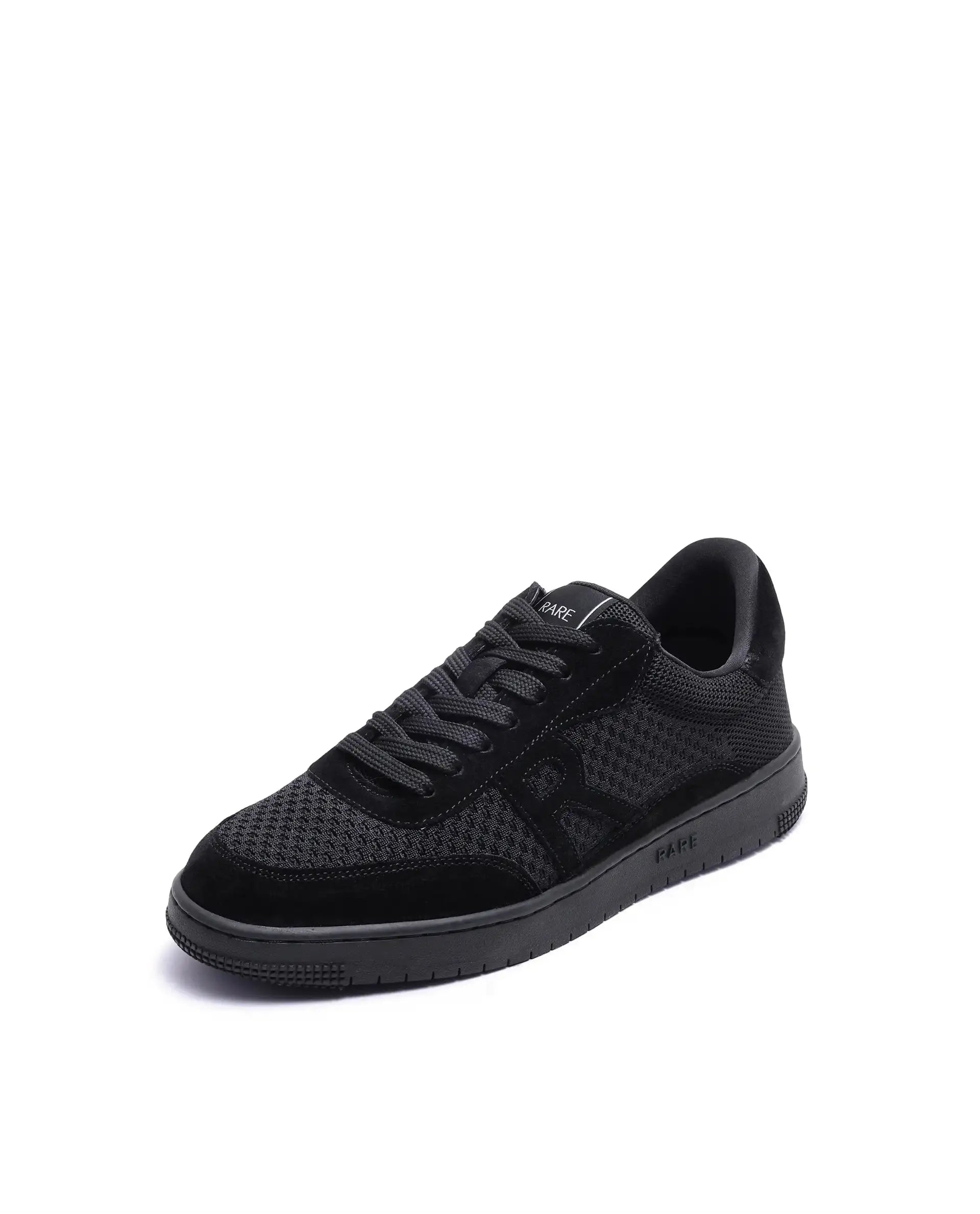 Rare Rabbit Men's Flint Black Lace-Up Closure Sneaker