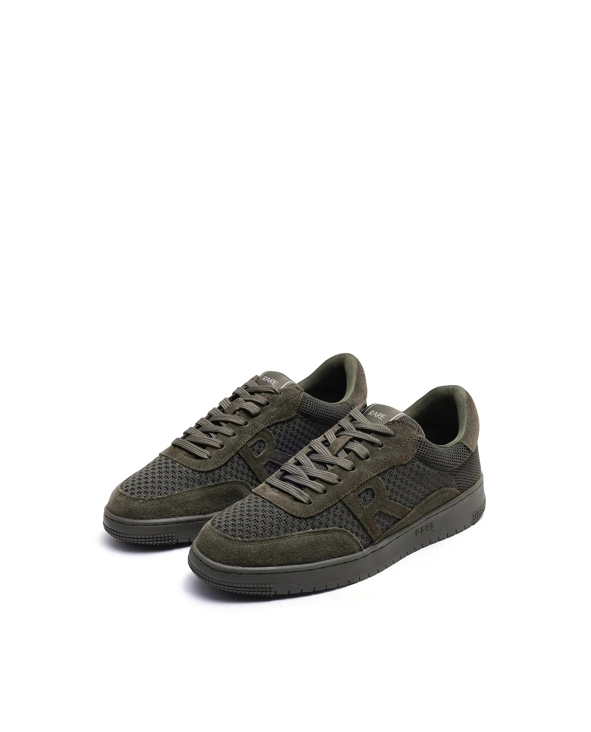 Rare Rabbit Men's Flint Olive Lace-Up Closure Sneaker