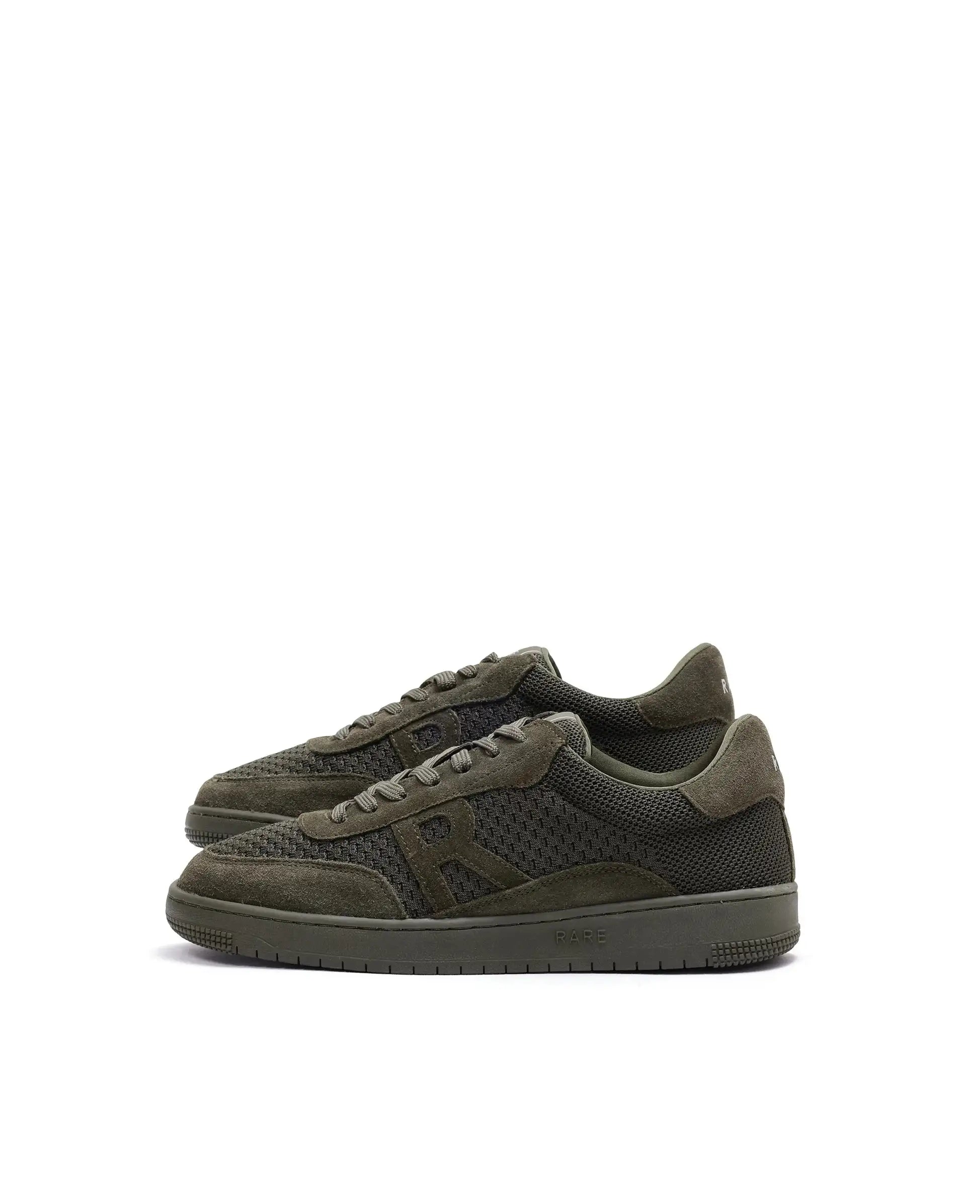 Rare Rabbit Men's Flint Olive Lace-Up Closure Sneaker