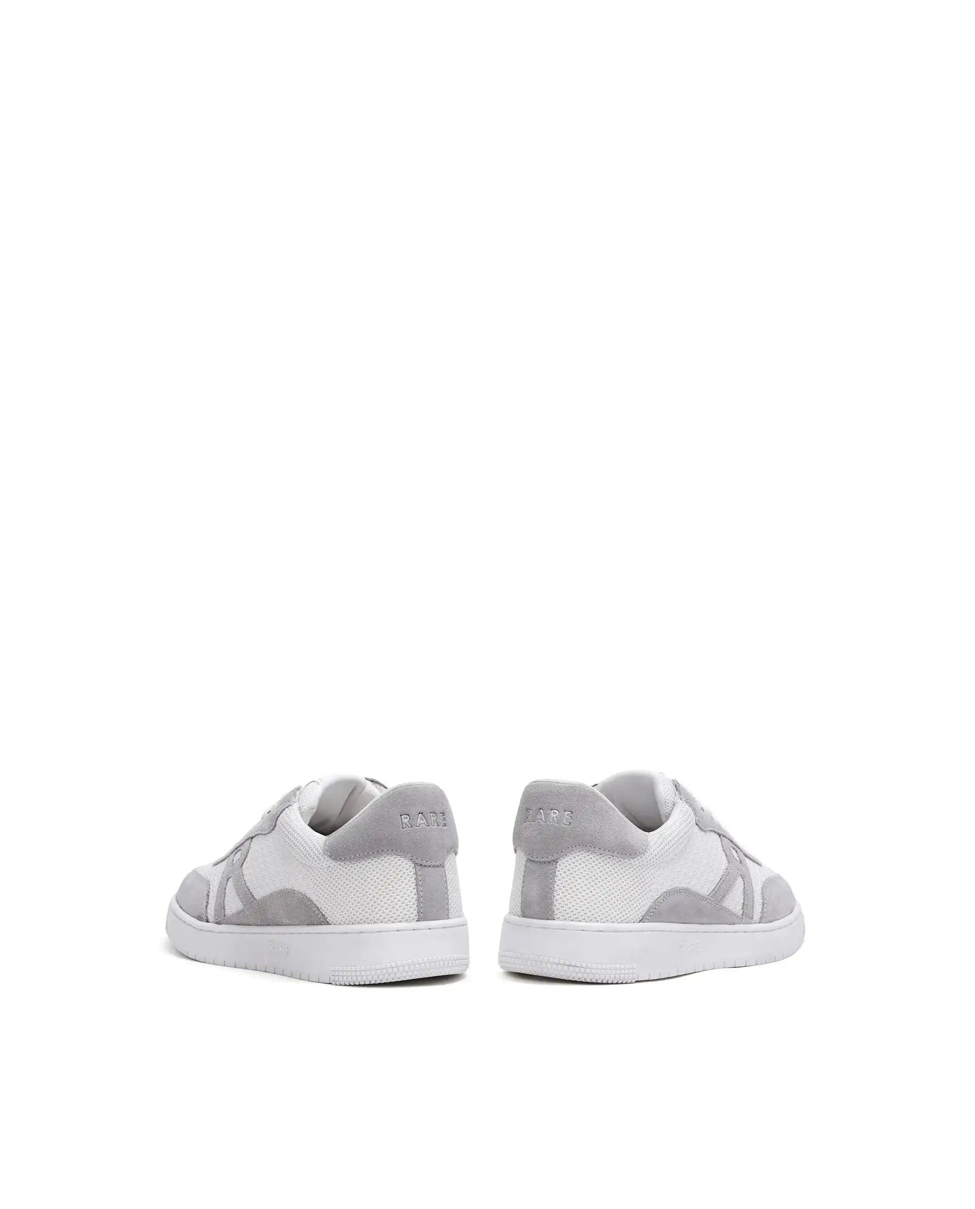 Rare Rabbit Men's Flint White Leather Lace-Up Closure Sneaker