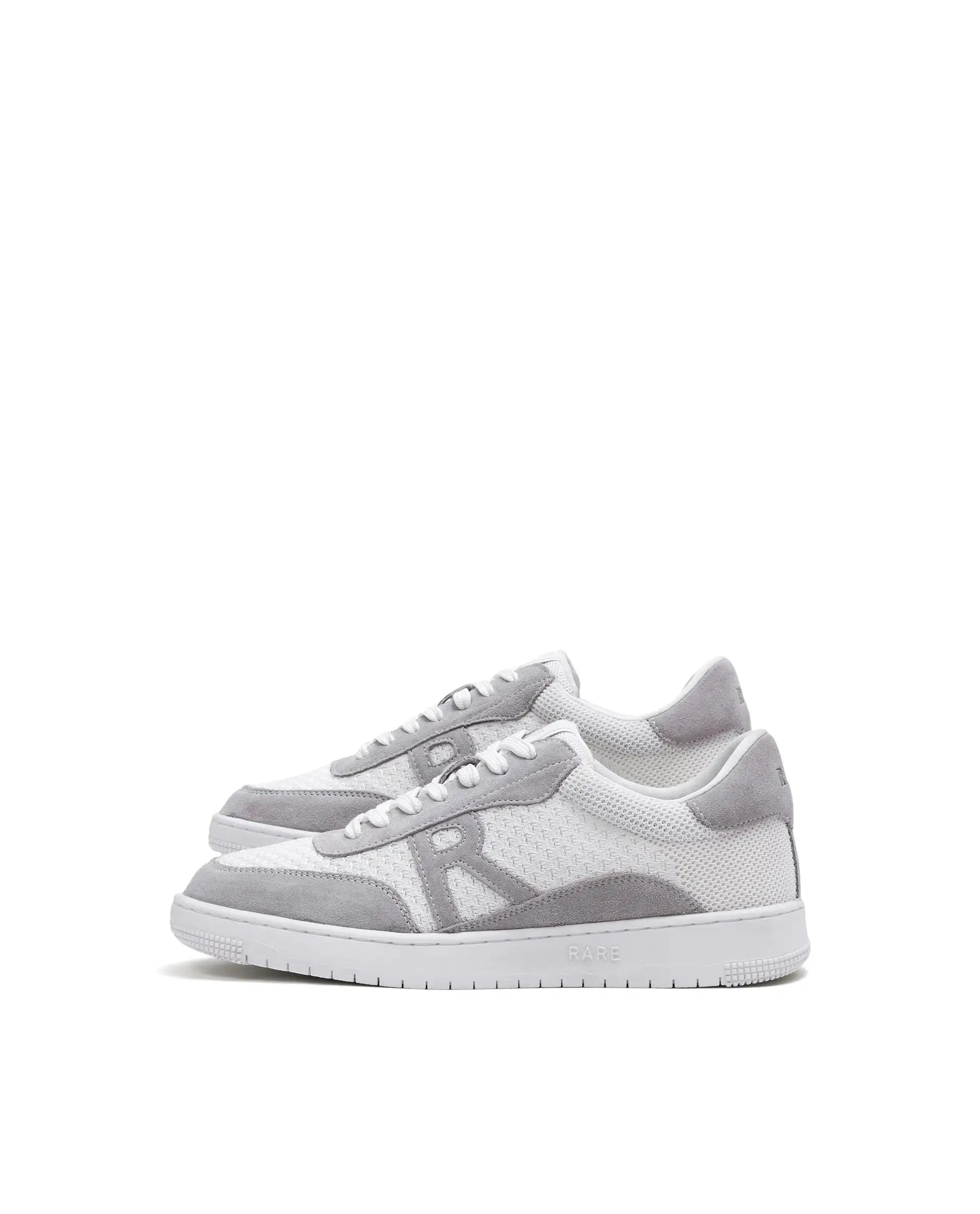 Rare Rabbit Men's Flint White Leather Lace-Up Closure Sneaker