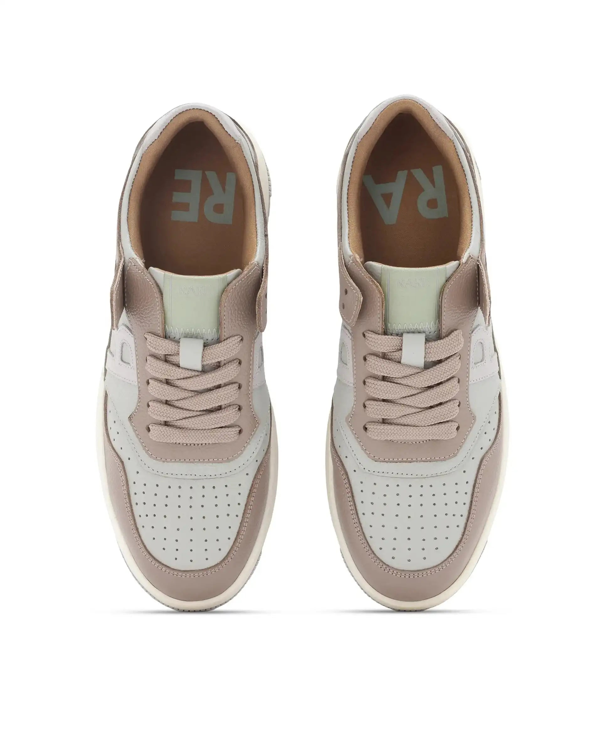 Rare Rabbit Men's Gabbs Green Plain Shoes