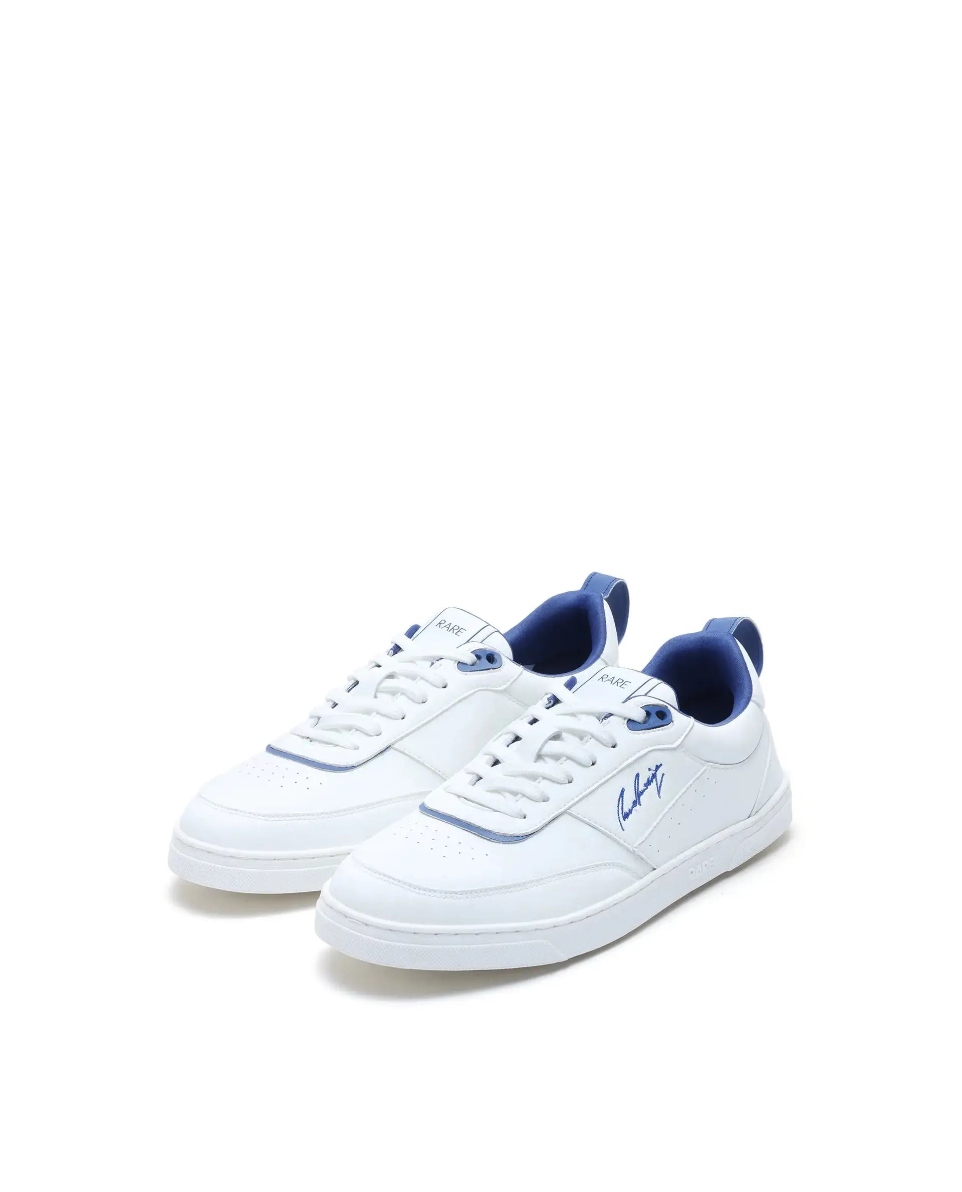 Rare Rabbit Men's Garen Navy Micro Fiber Causal Sneaker