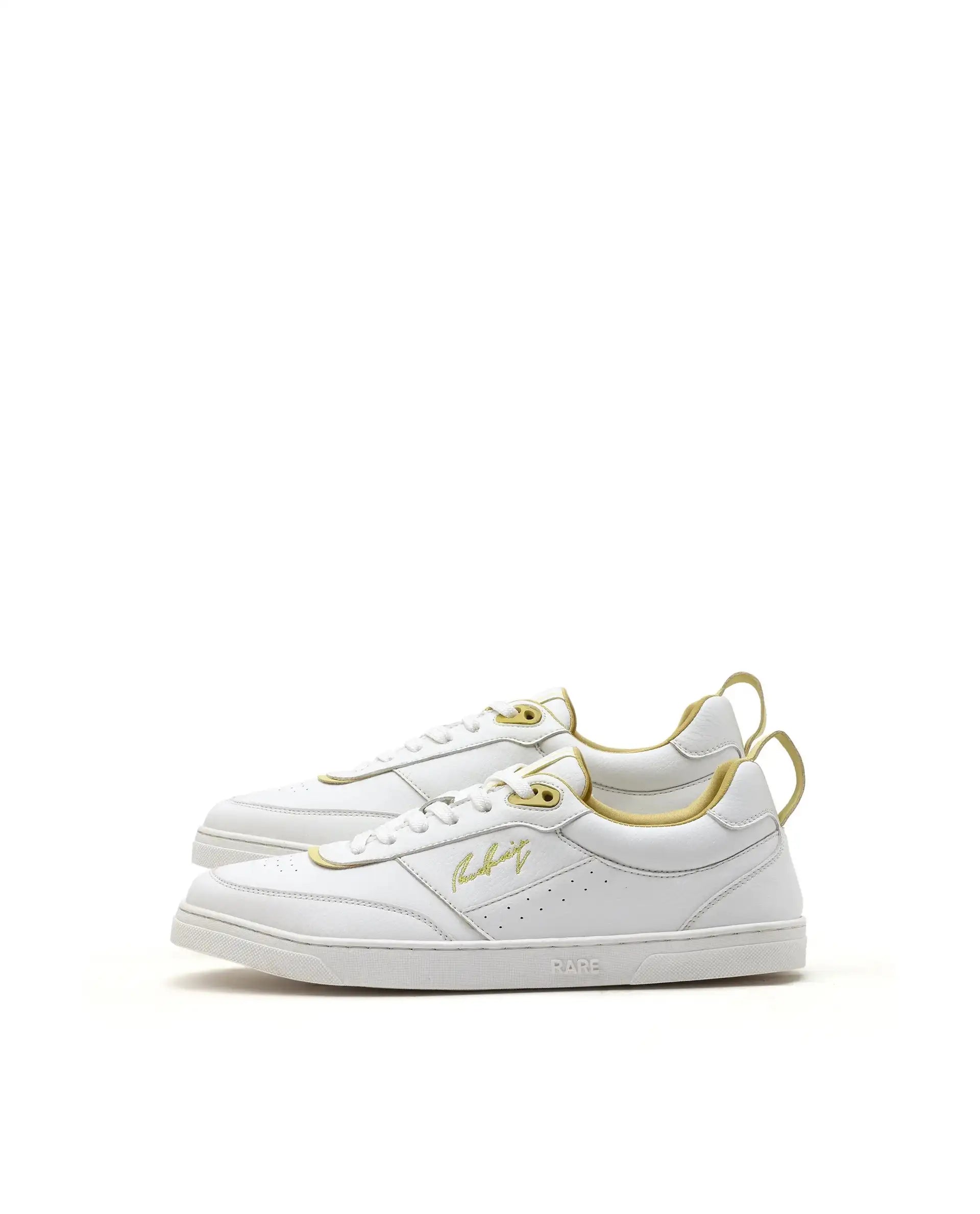 Rare Rabbit Men's Garen Yellow Micro Fibercausal Sneaker