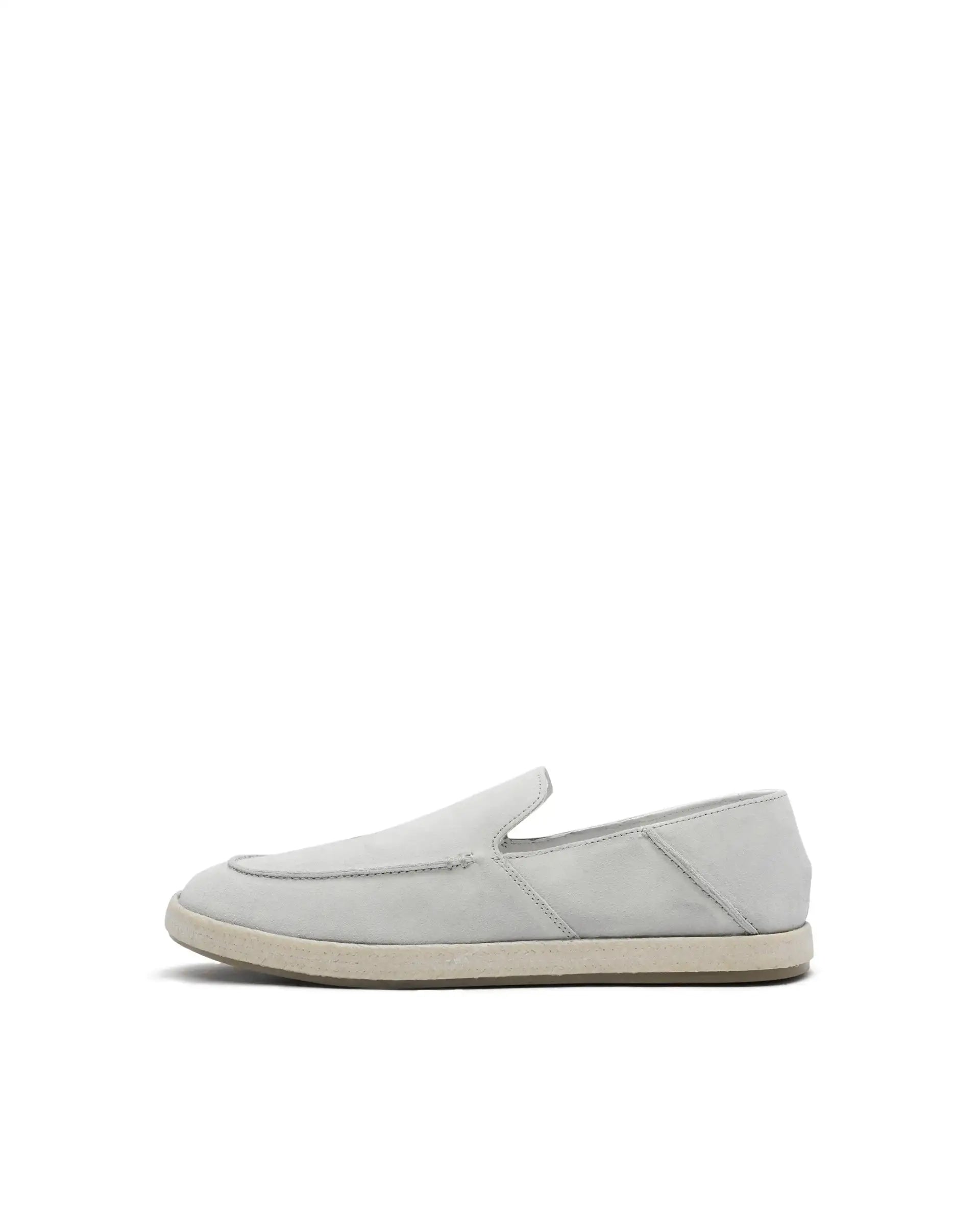 Rare Rabbit Men Havana White Suede Leather Slip-On Closure Shoes