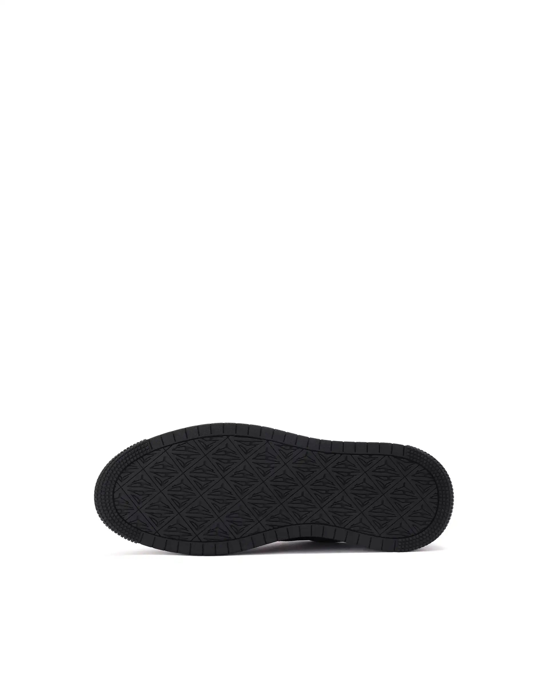 Rare Rabbit Men Hem Black Lace-Up Genuine Leather Signature Hem Branding Low-Top Sneaker Shoes