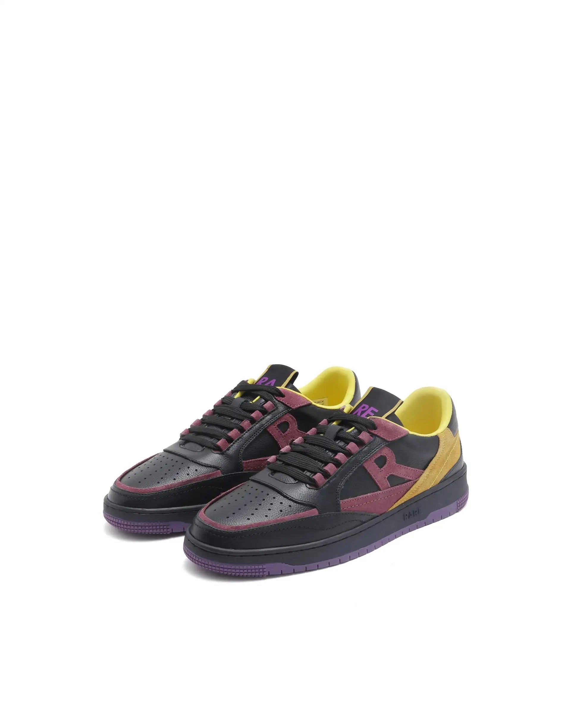 Rare Rabbit Men Inferno Black Lace-Up Closure Sneaker