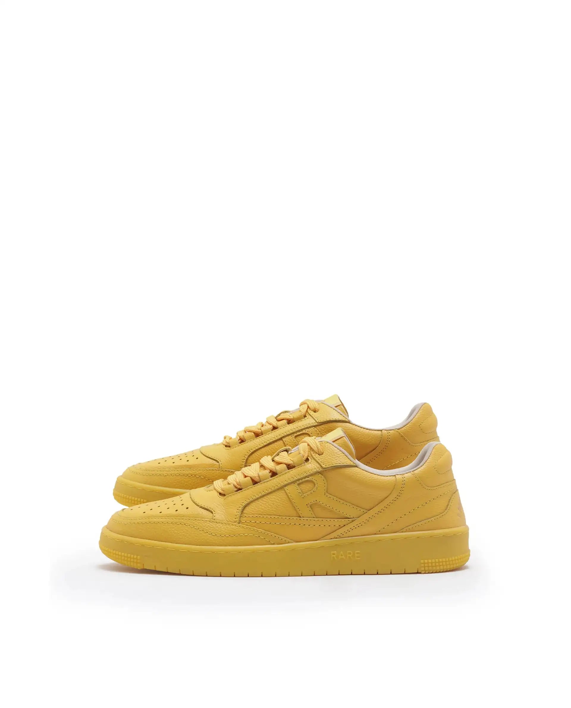 Rare Rabbit Men's Inferno Lite Yellow Lace-Up Closure Sneaker