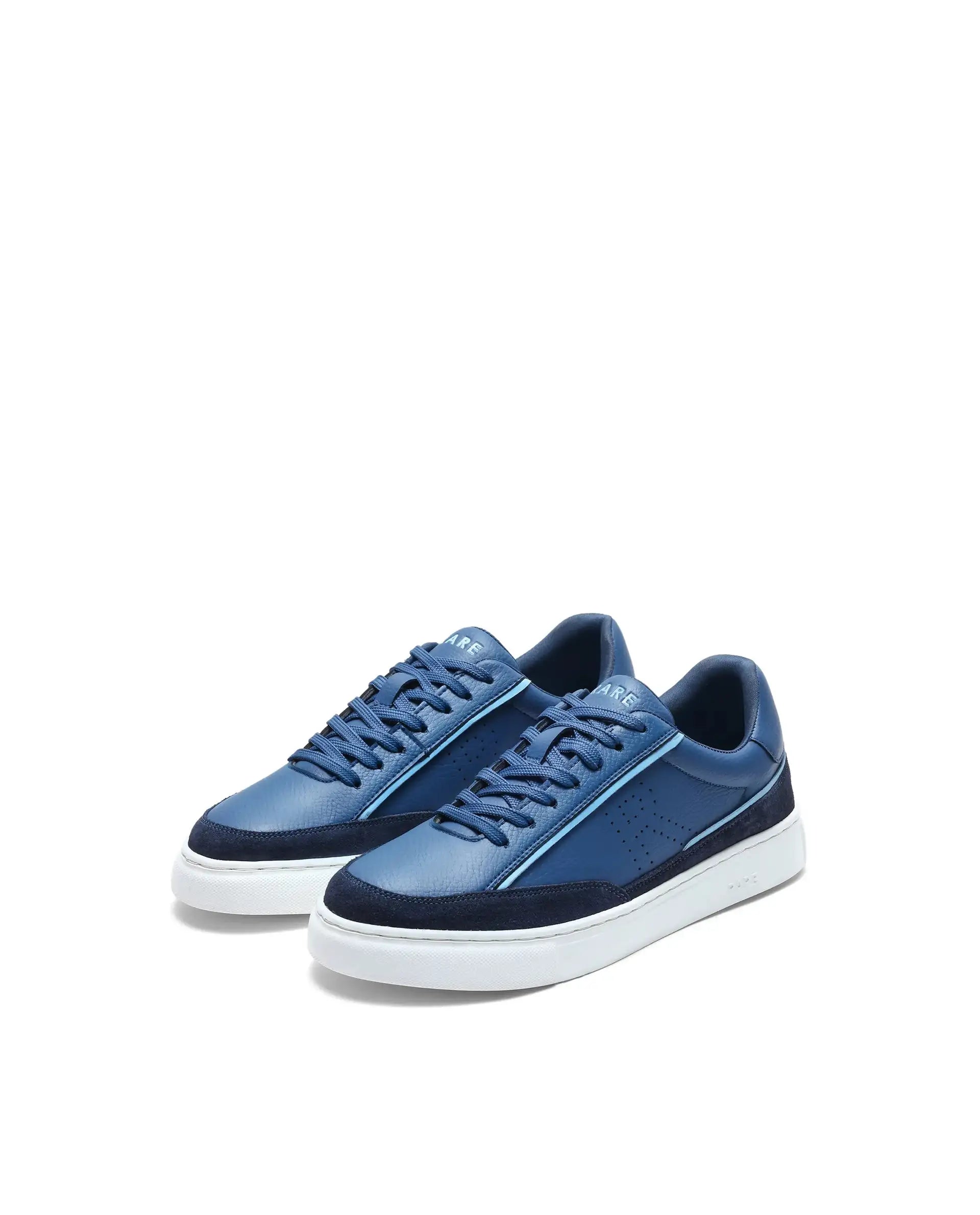 Rare Rabbit Men's Kennen Blue Micro Fiber Causal Sneaker