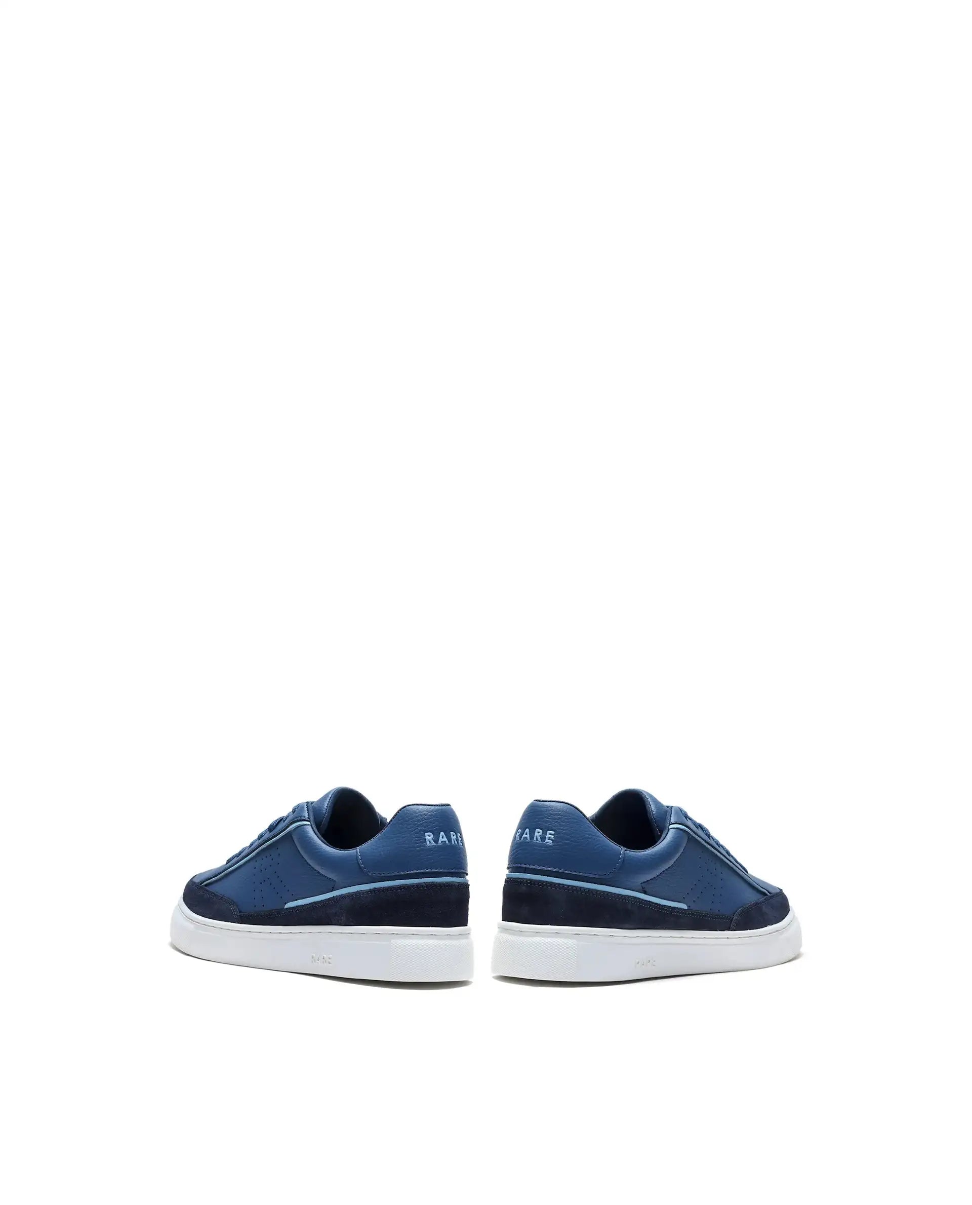 Rare Rabbit Men's Kennen Blue Micro Fiber Causal Sneaker