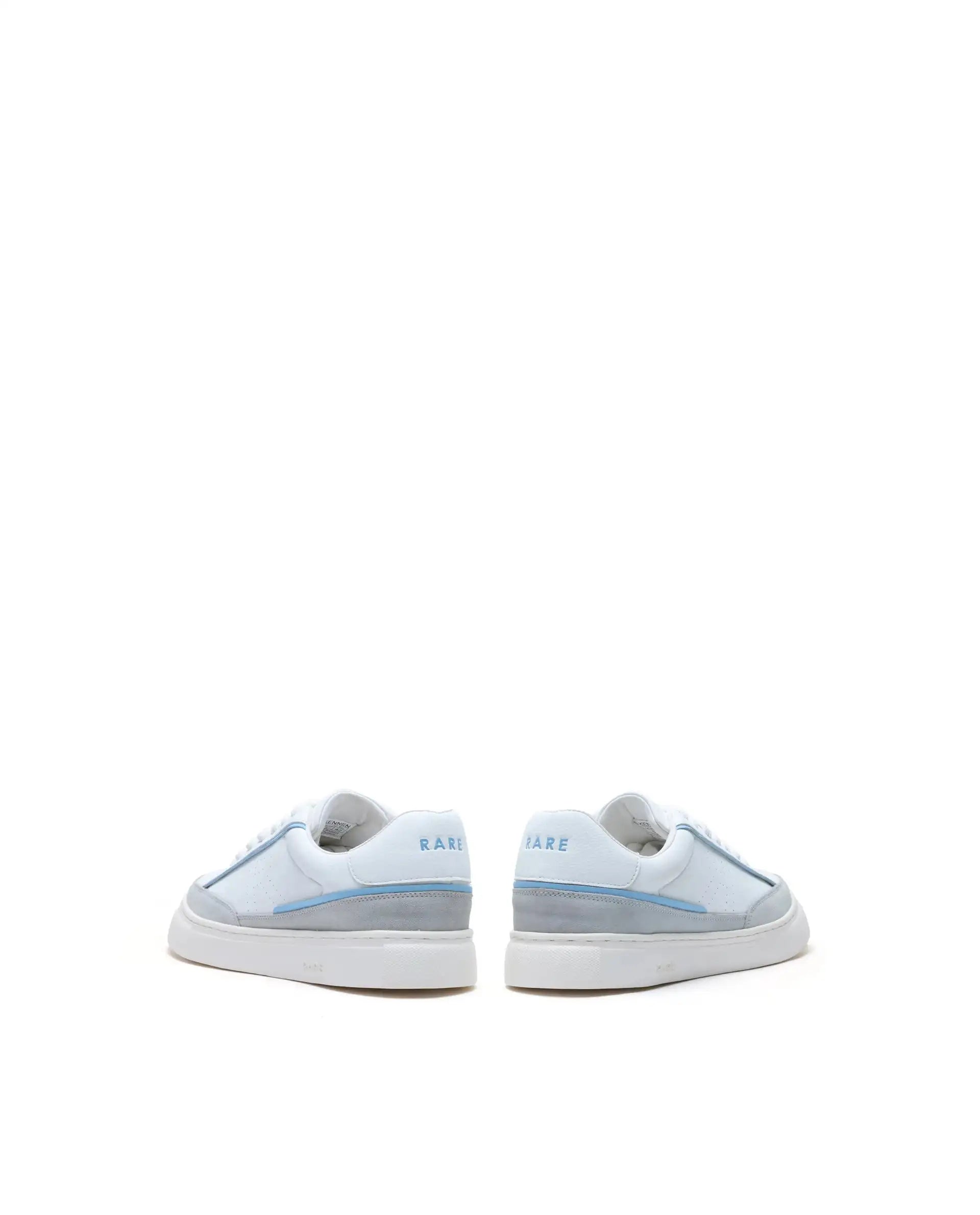 Rare Rabbit Men's Kennen Ice Blue Micro Fiber Causal Sneaker