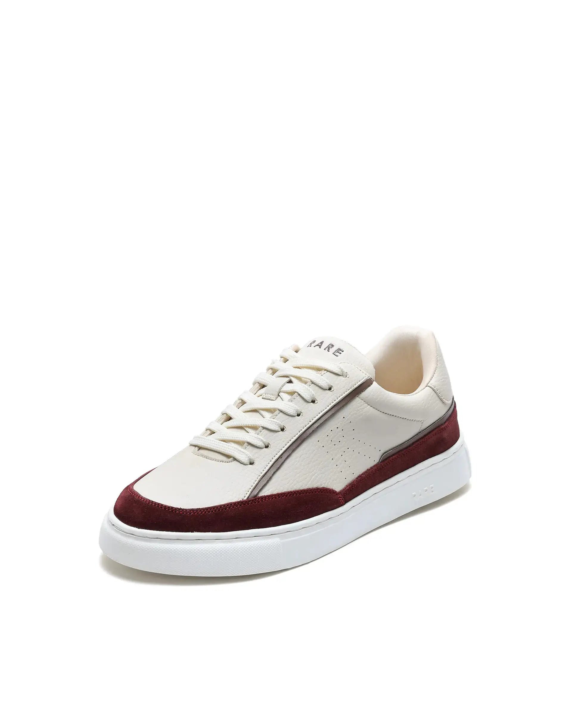 Rare Rabbit Men's Kennen Red Micro Fiber Causal Sneaker