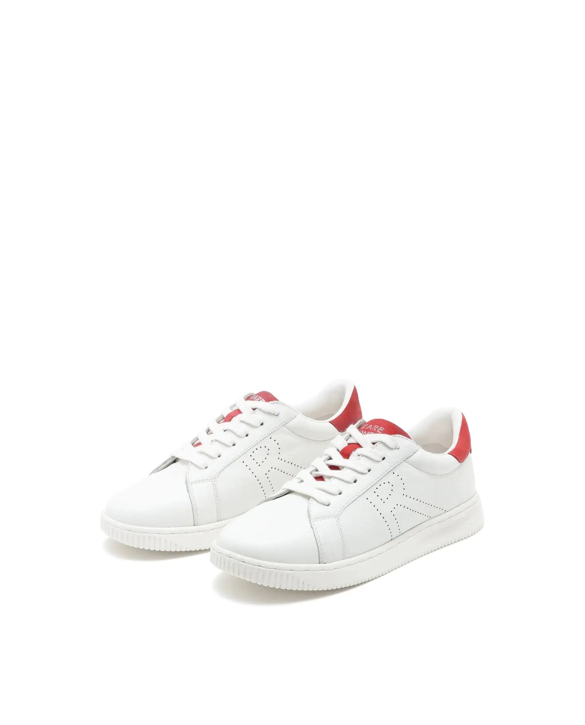 Rare Ones Kids Rock Red Leather Lace-Up Sneaker