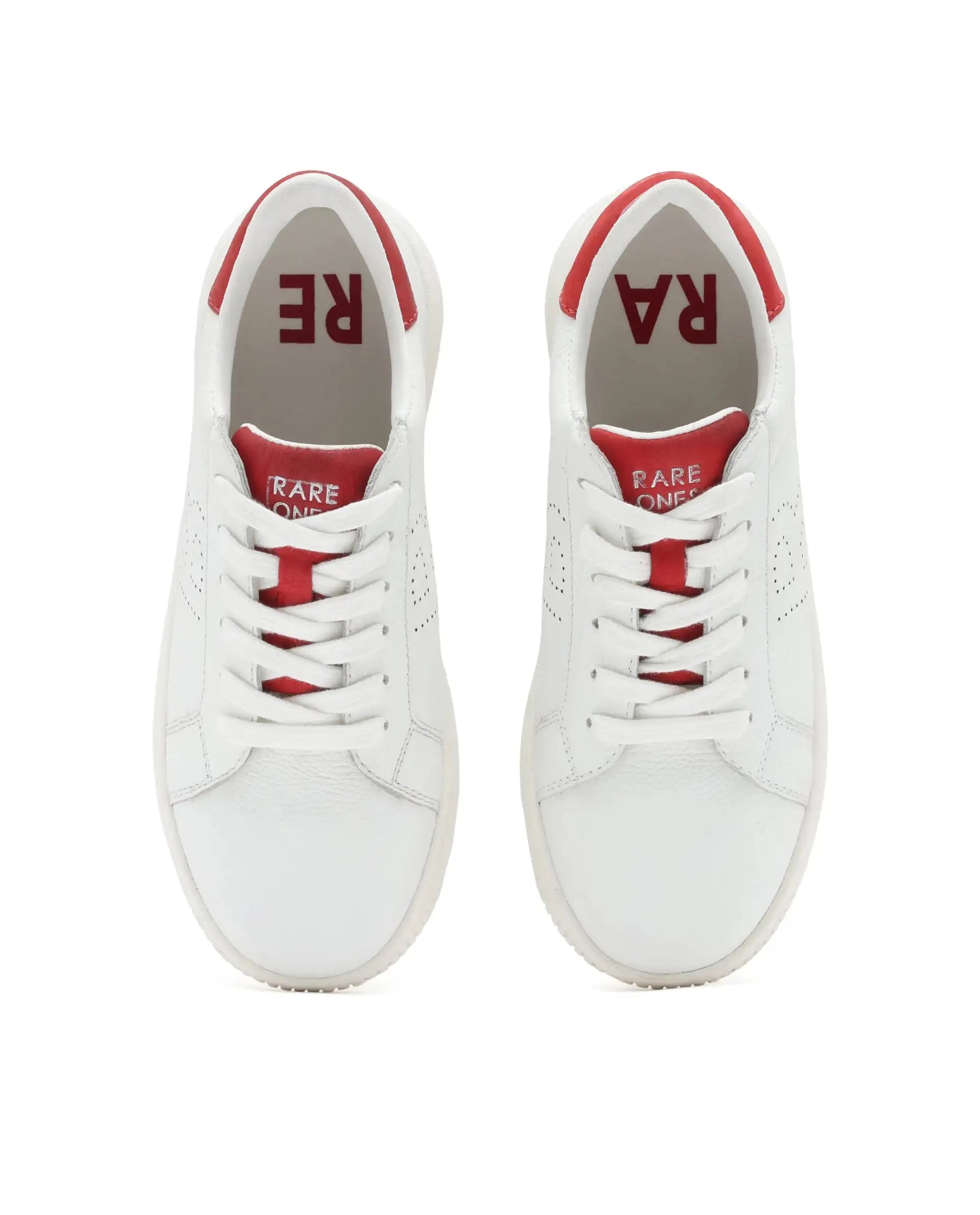 Rare Ones Kids Rock Red Leather Lace-Up Sneaker
