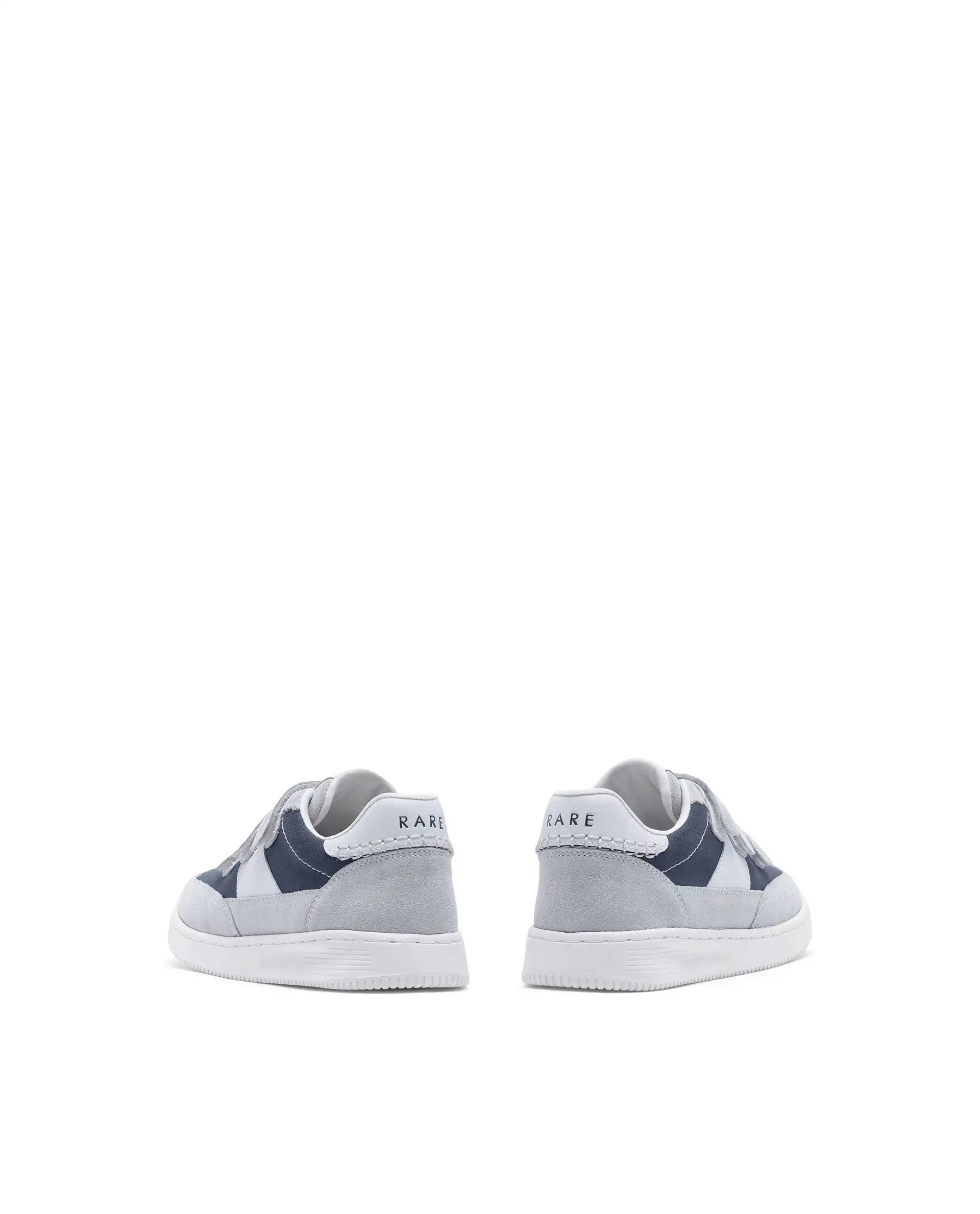 Rare Ones Kids Walc Navy Leather Riptape Fastening Sneaker