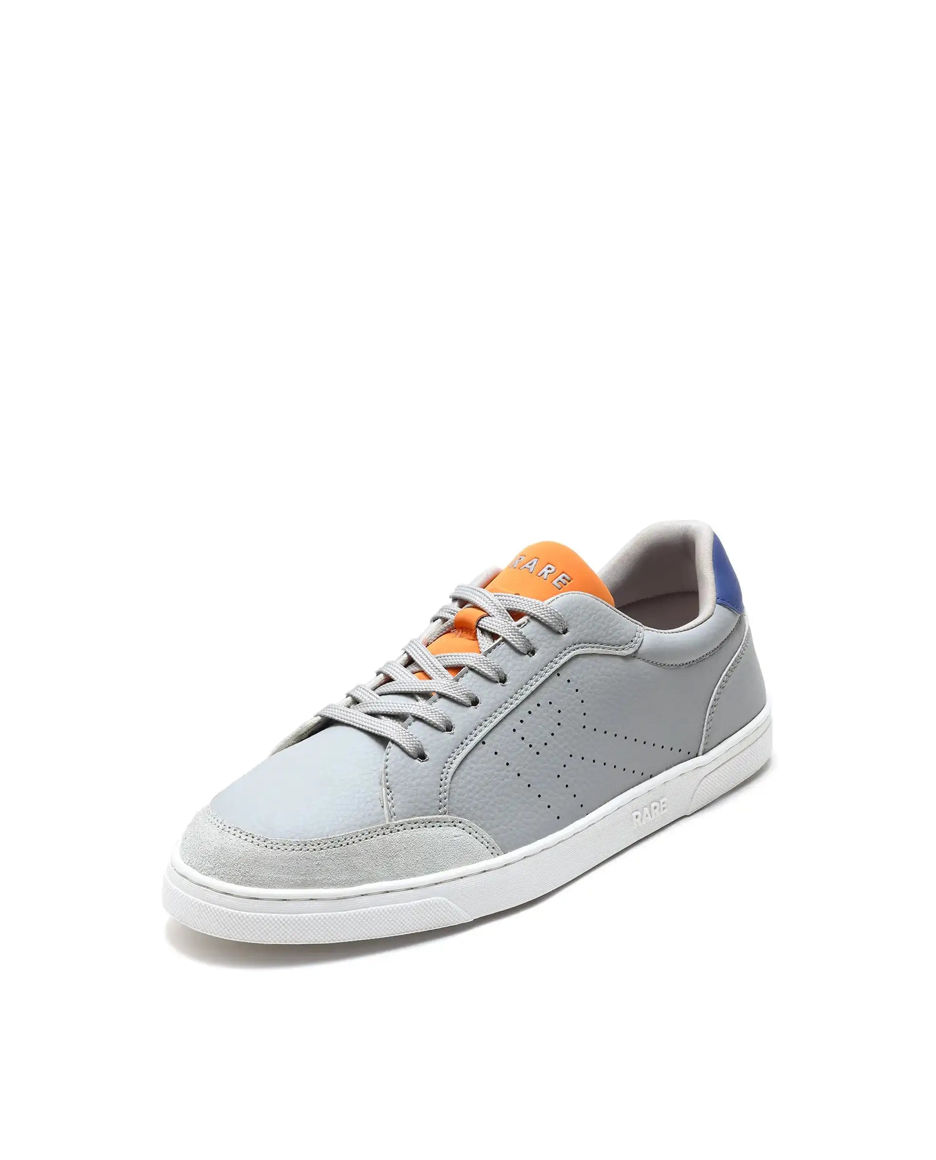Rare Rabbit Men's Knox Grey Micro Fiber Causal Sneaker