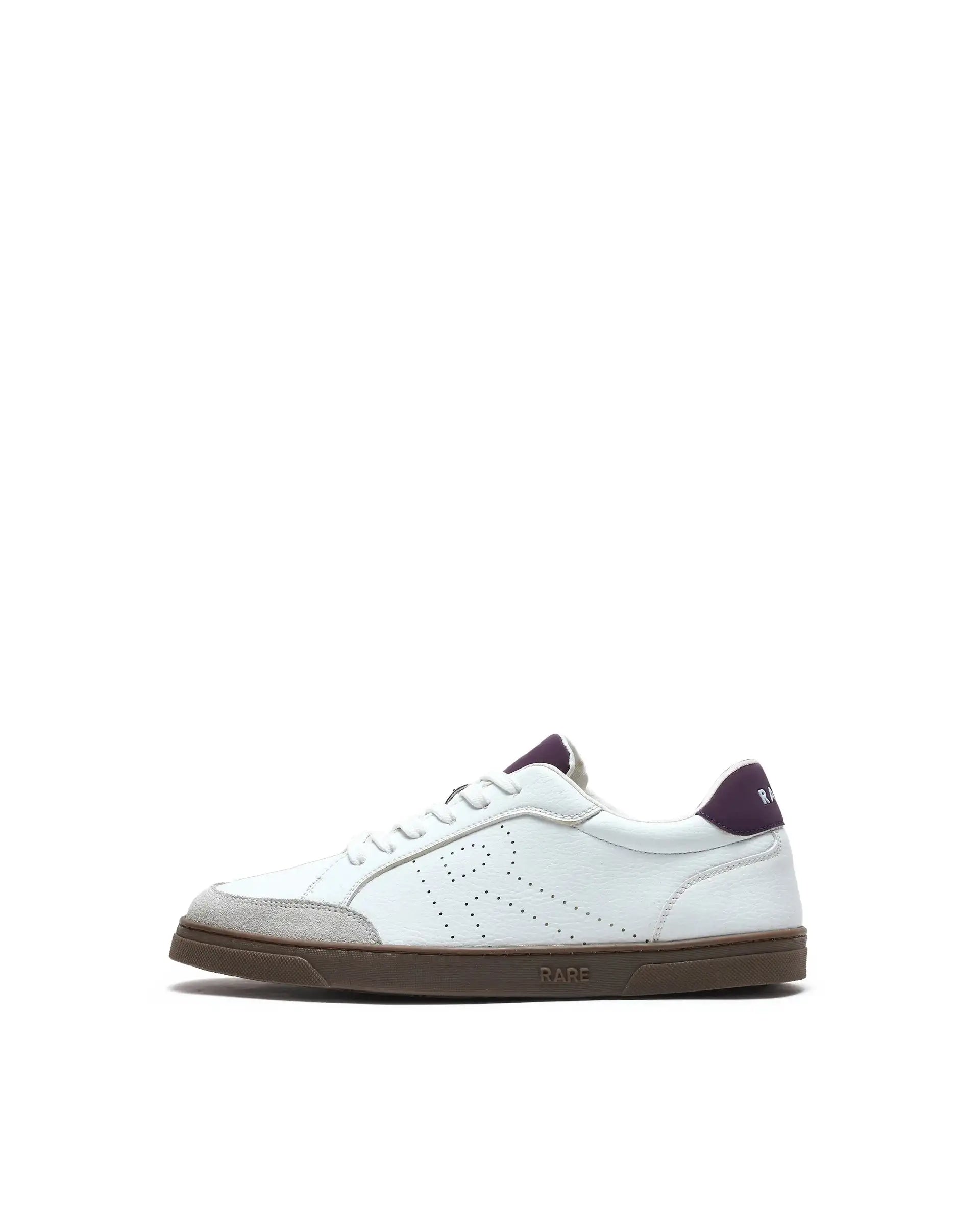 Rare Rabbit Men's Knox Purple Micro Fiber Causal Sneaker