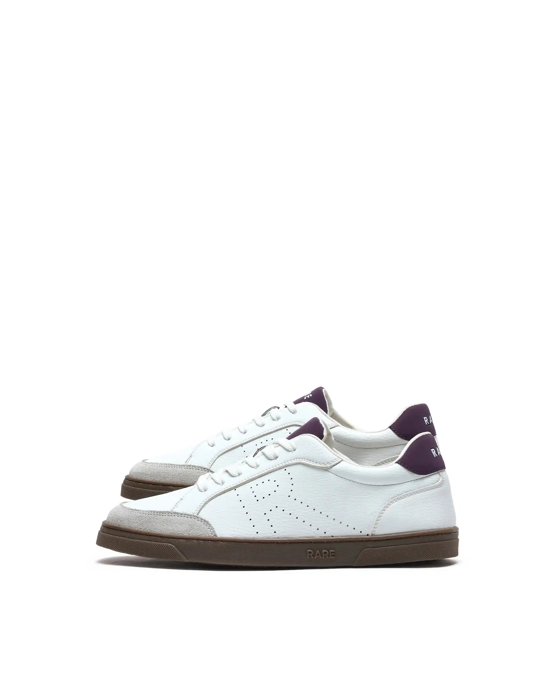 Rare Rabbit Men's Knox Purple Micro Fiber Causal Sneaker