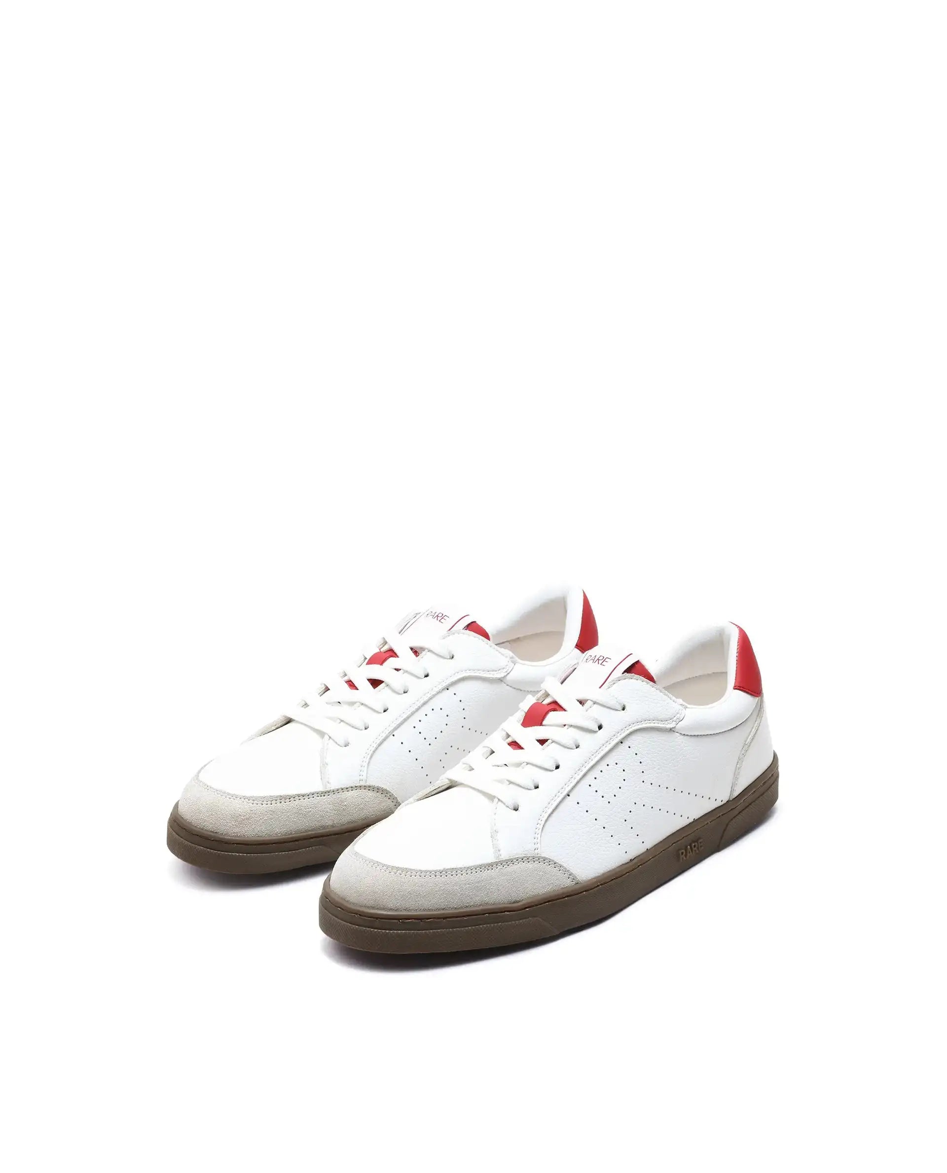 Rare Rabbit Men's Knox Red Micro Fiber Causal Sneaker