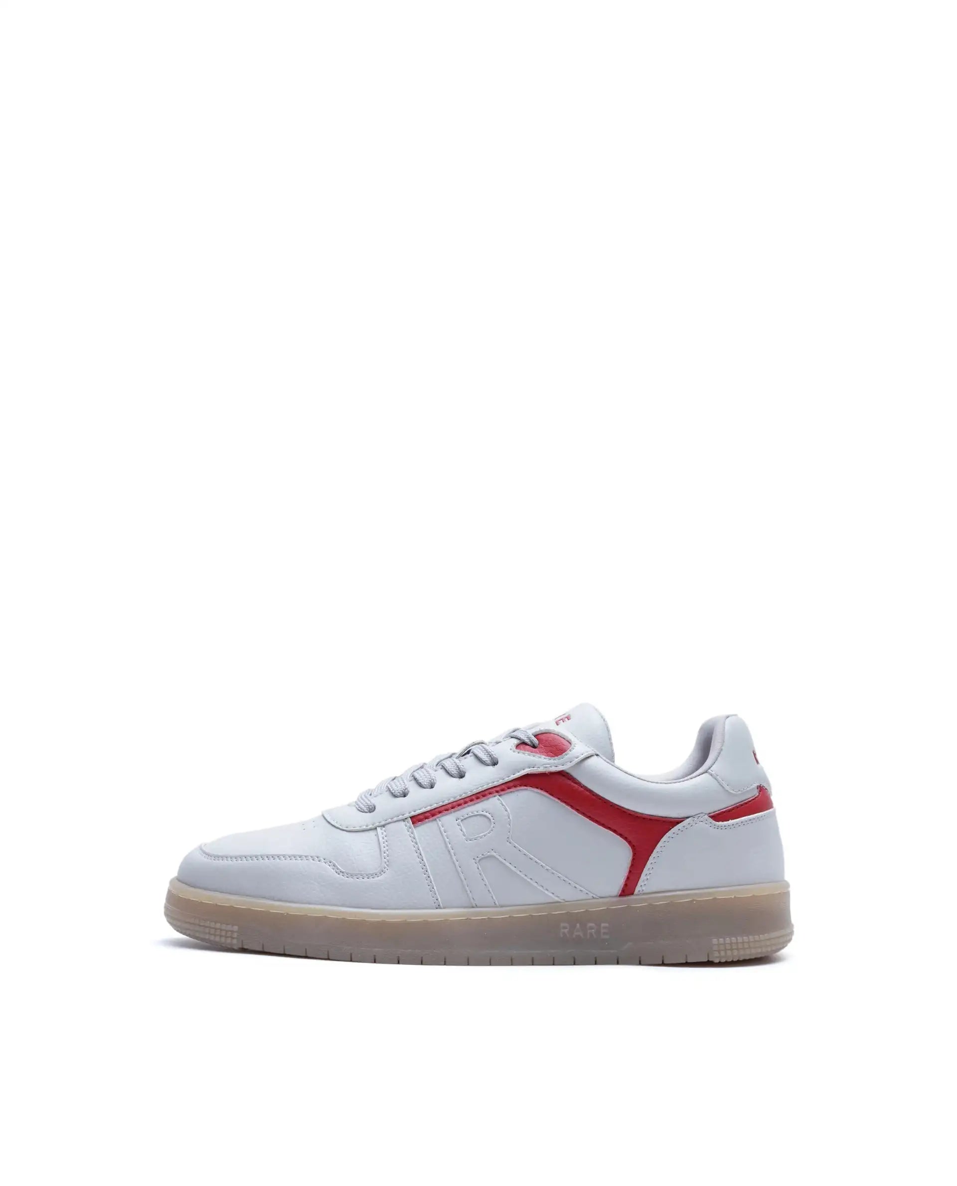 Rare Rabbit Men's Lexis Beige Micro Leather Sneaker