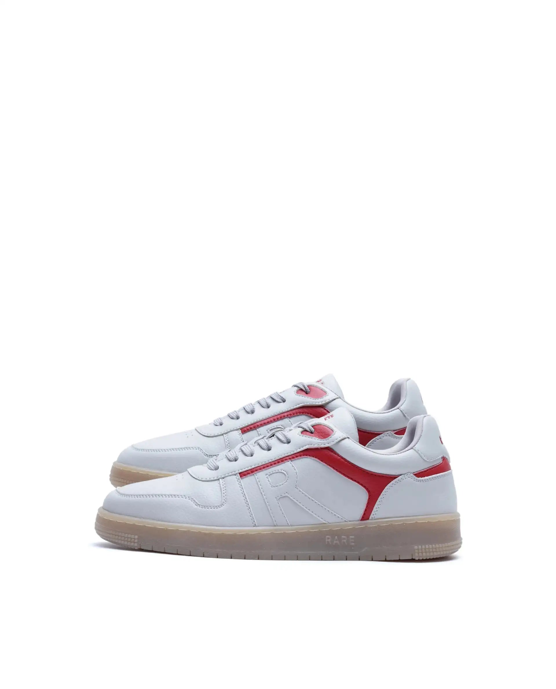 Rare Rabbit Men's Lexis Beige Micro Leather Sneaker