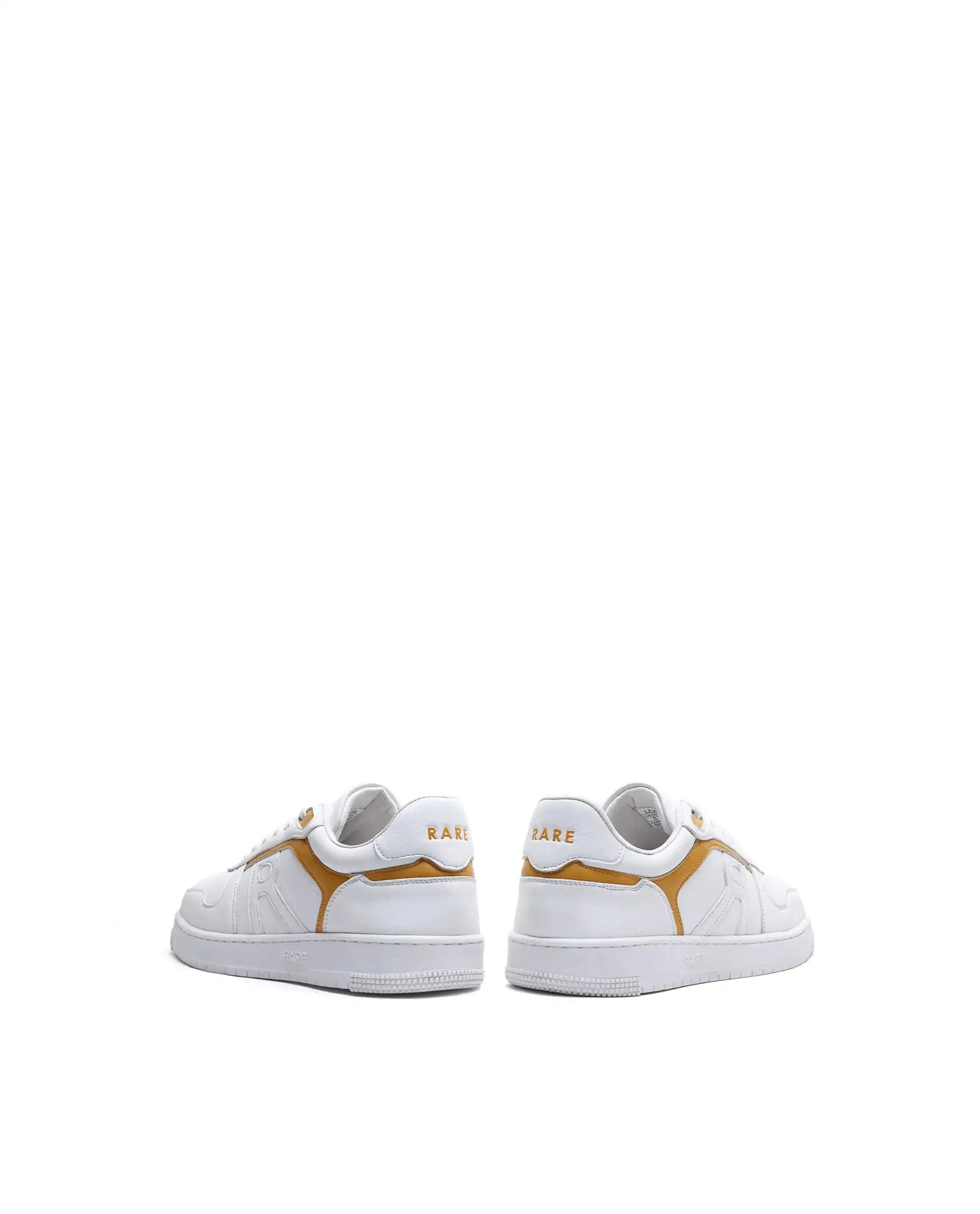 Rare Rabbit Men's Lexis Yellow Micro Leather Sneaker