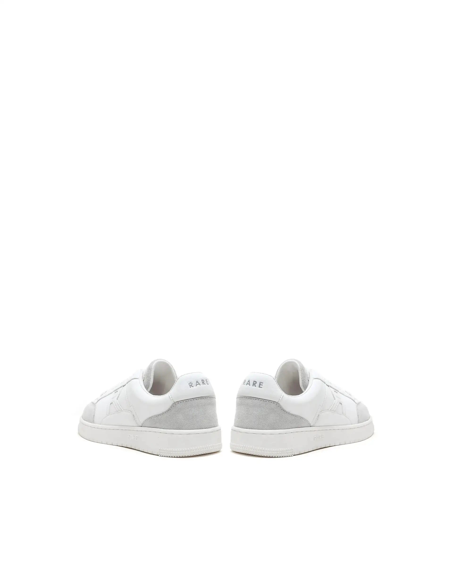 Rare Rabbit Men's Lino White Micro Leather Sneaker