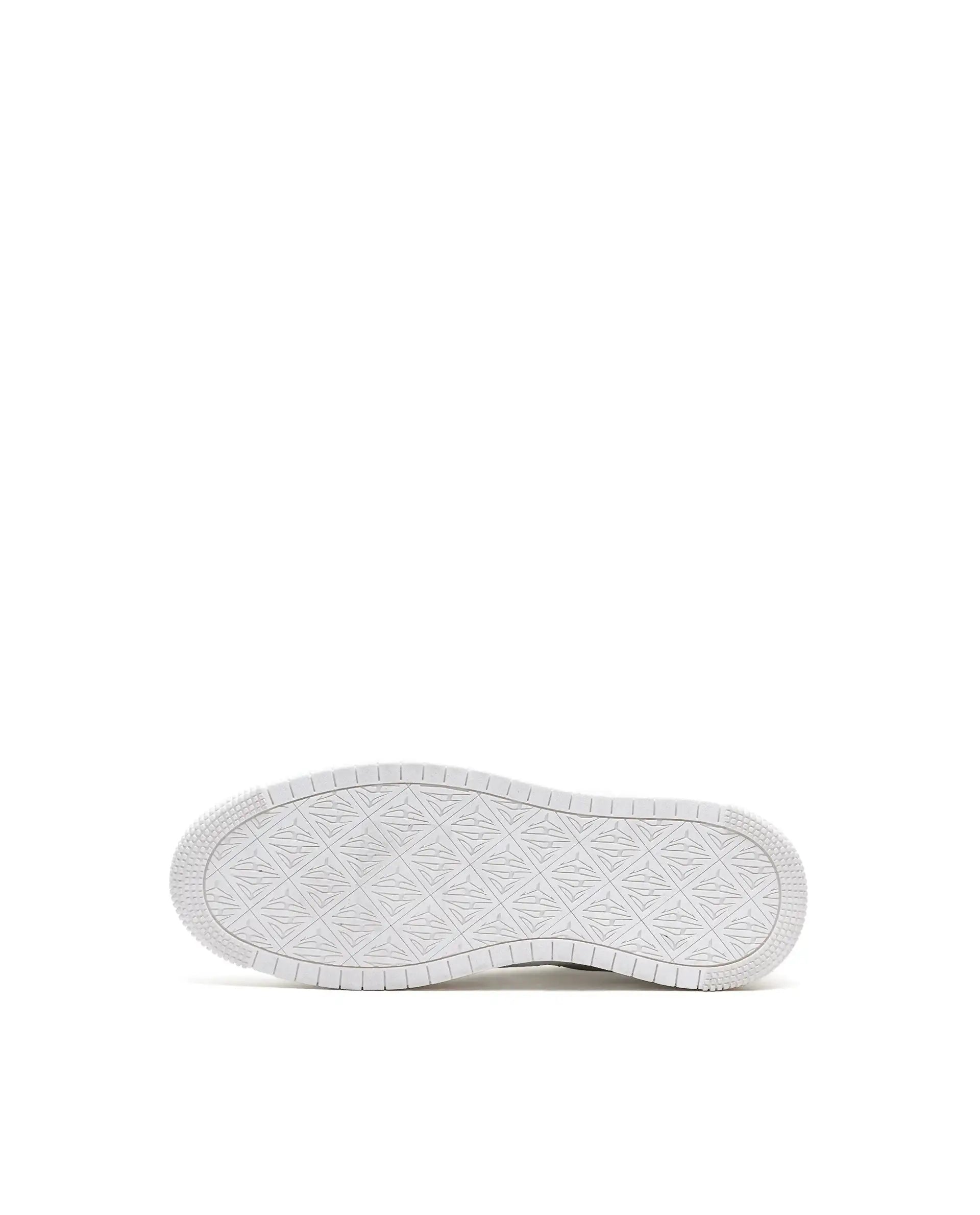 Rare Rabbit Men's Lino White Micro Leather Sneaker