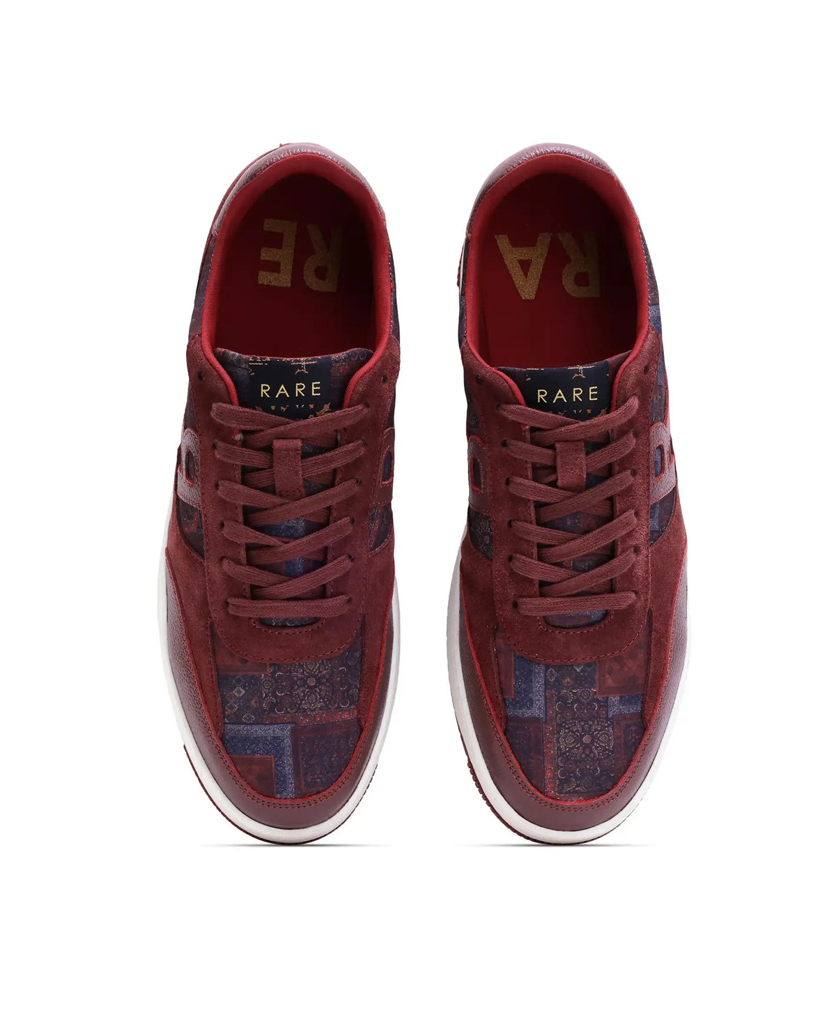 Rare Rabbit Men Loom Dark Red Leather Lace-Up Closure Shoes