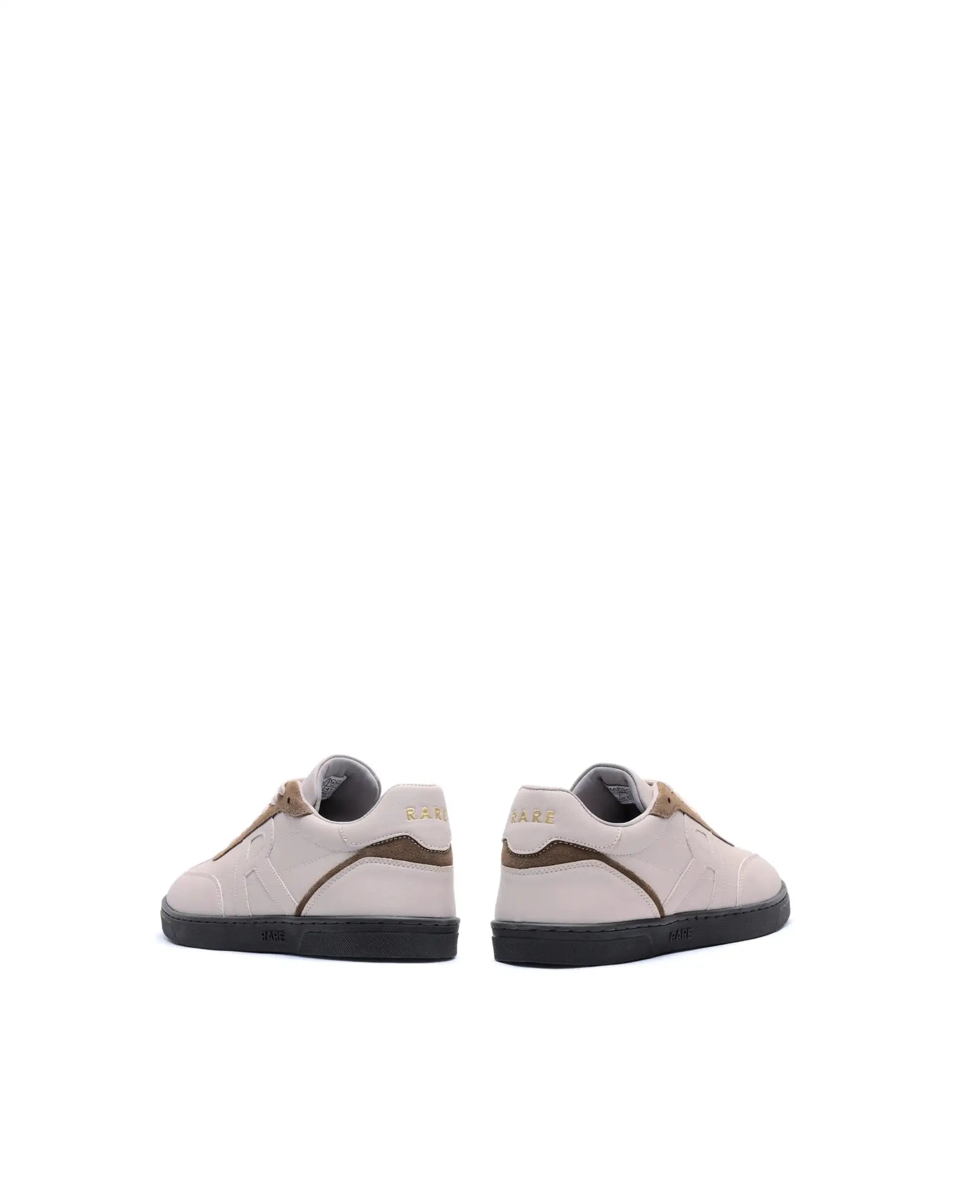 Rare Rabbit Men's Marco Brown Micro Leather Sneaker